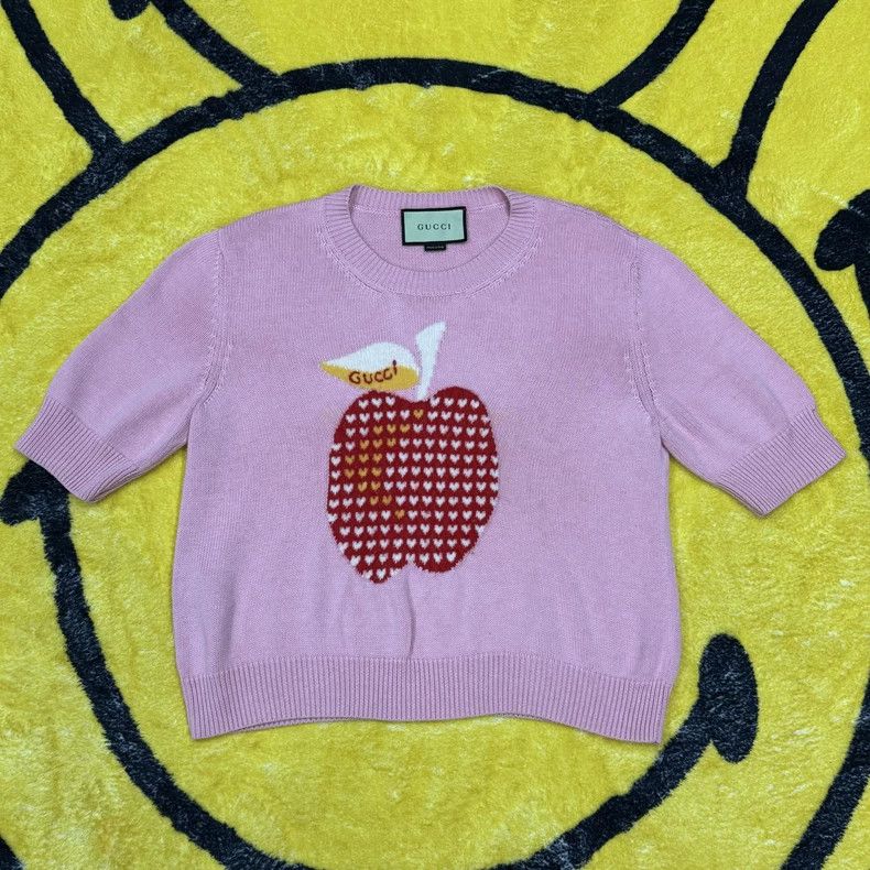Gucci Pink Gucci Love Apple Sweater for Women-dmc Size US XXL / EU 58 / 5 - 1 Thumbnail