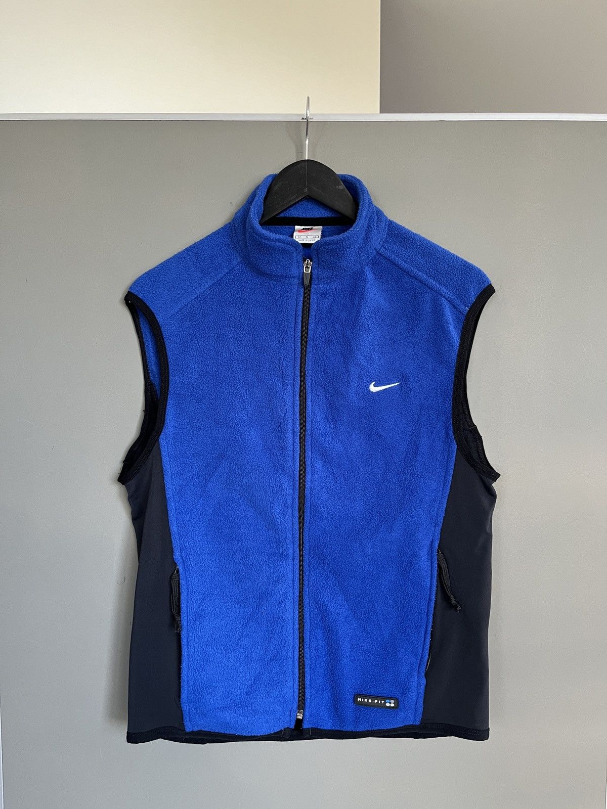 Nike Vintage Nike Fit Fleece Blue Vest Size US M / EU 48-50 / 2 - 1 Thumbnail
