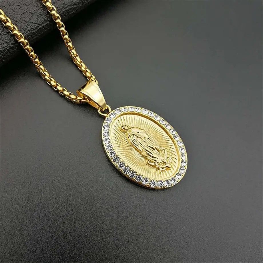 Jewelry × Vintage Virgin Mary pendant necklace stainless steel Size ONE SIZE - 5 Thumbnail