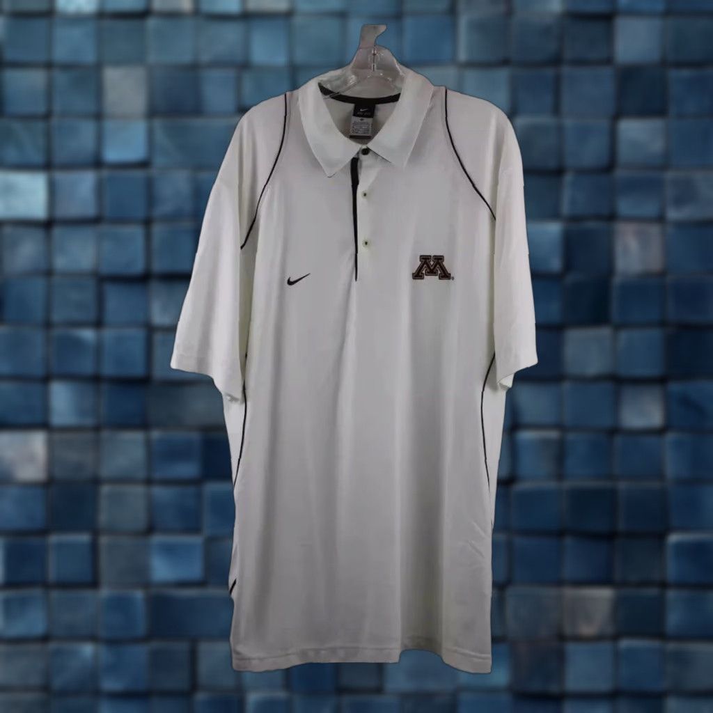 Nike Nike NCAA Minnesota Gophers White Performance Polo Shirt XL Mens Size US XL / EU 56 / 4 - 1 Thumbnail