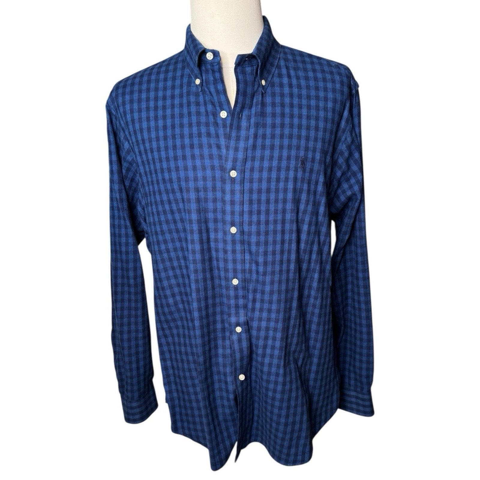 Ralph Lauren Ralph Lauren 2 Gingham Button Down Shirts Blue Gray XL Size US XL / EU 56 / 4 - 2 Thumbnail