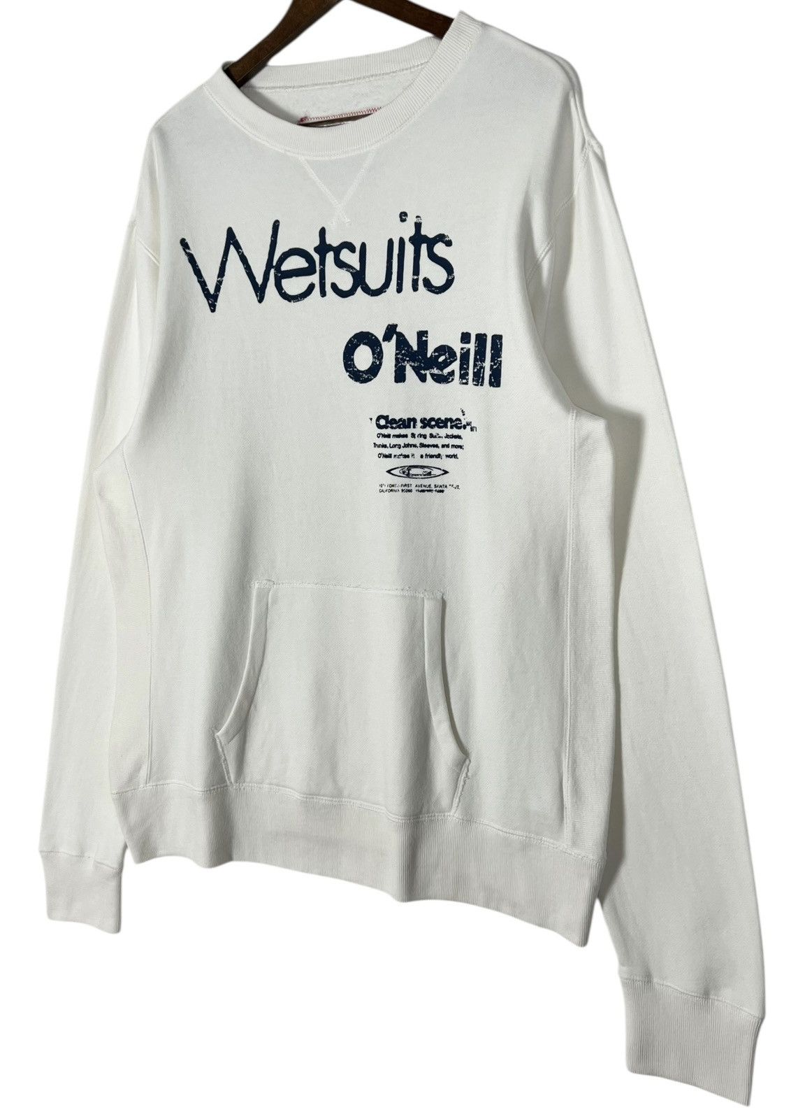 O'Neill × Quiksilver × Vintage Vintage Wetsuits Oneill Santa Cruz Surfin Crew Sweatshirt Size US L / EU 52-54 / 3 - 3 Thumbnail