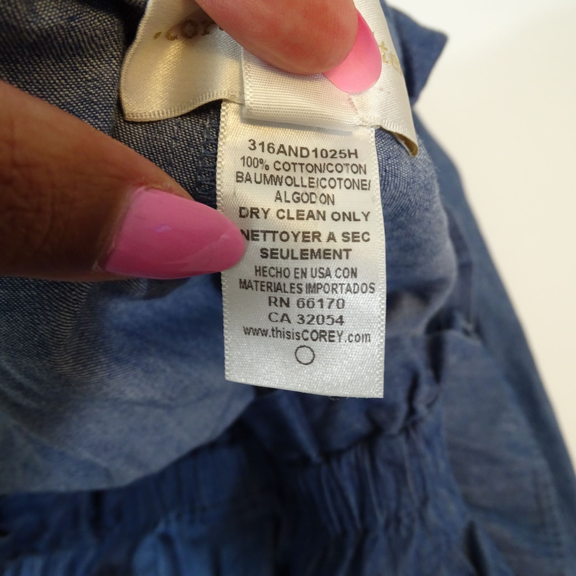 Corey Lynn Calter Corey Lynn Calter Blue Off Shoulder A-line Dress Size M Size M / US 6-8 / IT 42-44 - 7 Thumbnail