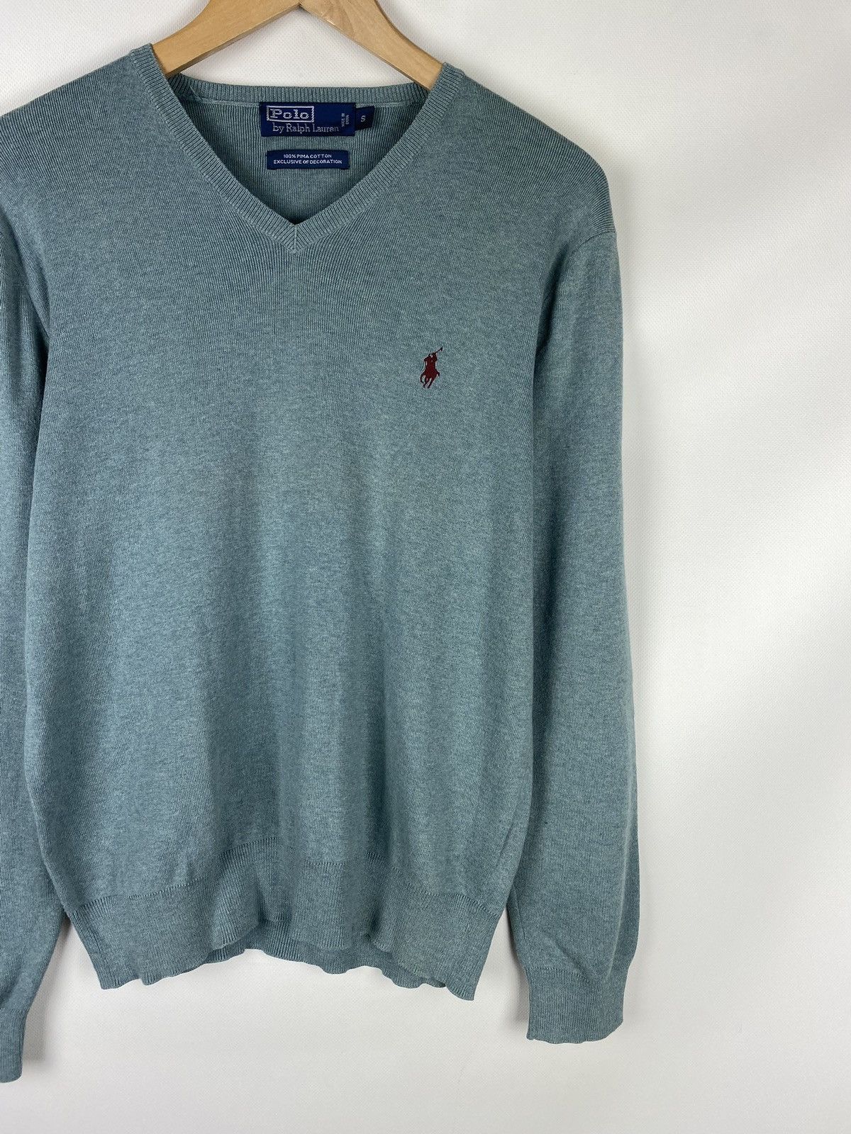 Polo Ralph Lauren Polo by Ralph Lauren vintage men’s v-neck sweater pullover Size US S / EU 44-46 / 1 - 3 Thumbnail