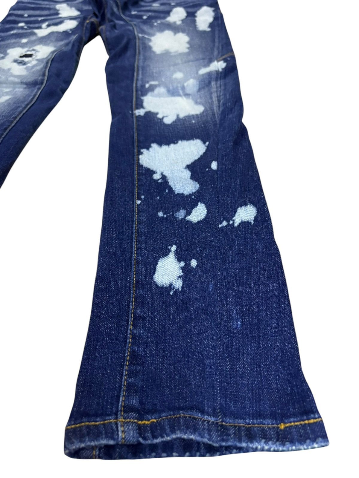 Dsquared2 Vintage Dsquared Bleached Acid Wash Distressed Jeans Size US 33 - 8 Thumbnail