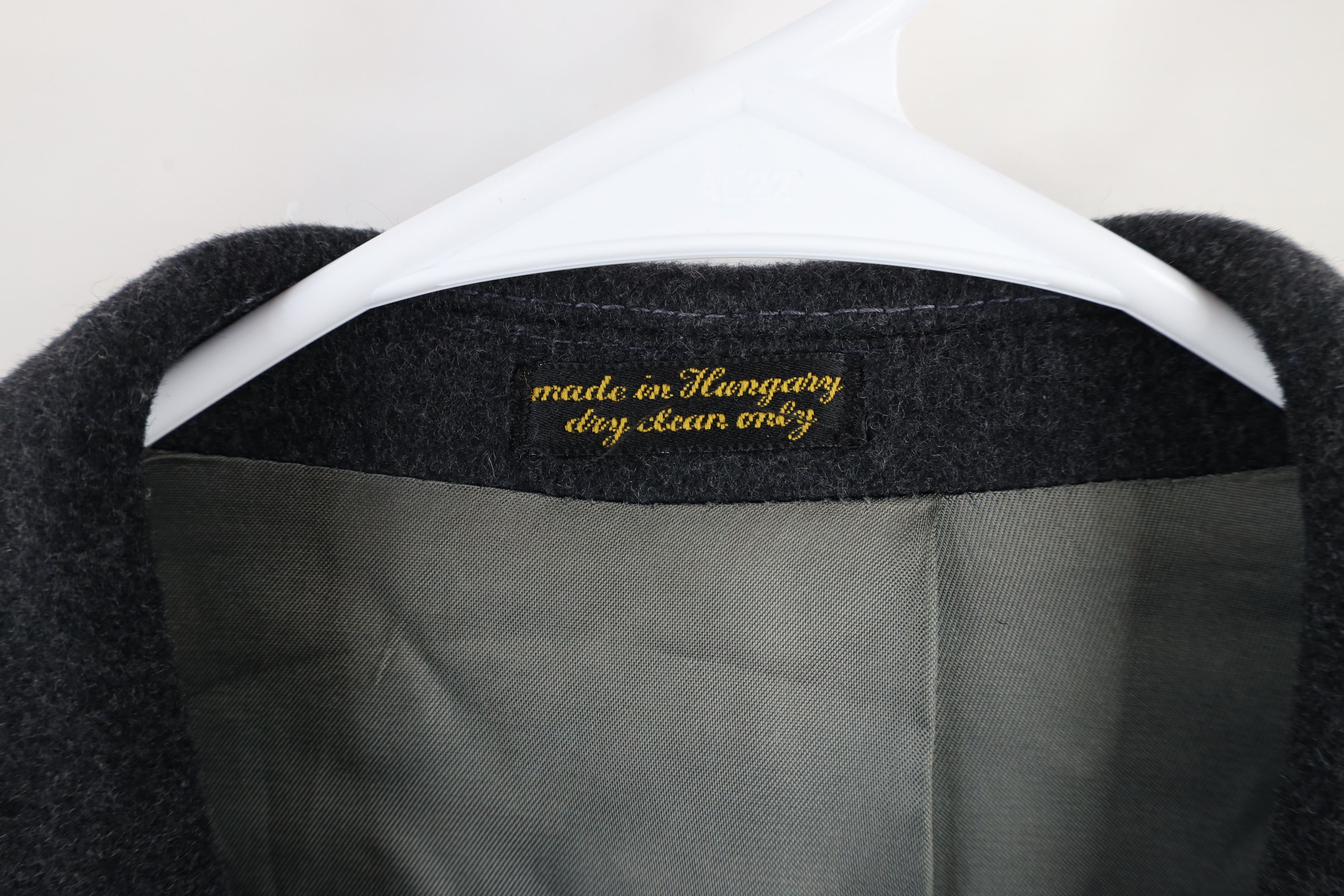 Diane von Furstenberg × Vintage Vintage 90s Egon Von Furstenberg Cashmere Wool Overcoat Gray Size US XL / EU 56 / 4 - 11 Thumbnail