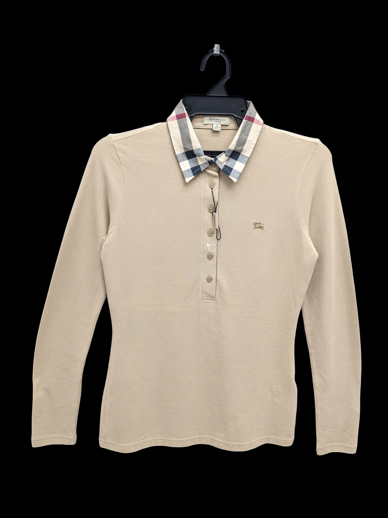 Burberry BURBERRY LONDON LONG SLEEVE POLO SHIRT Size S / US 4 / IT 40 - 1 Thumbnail