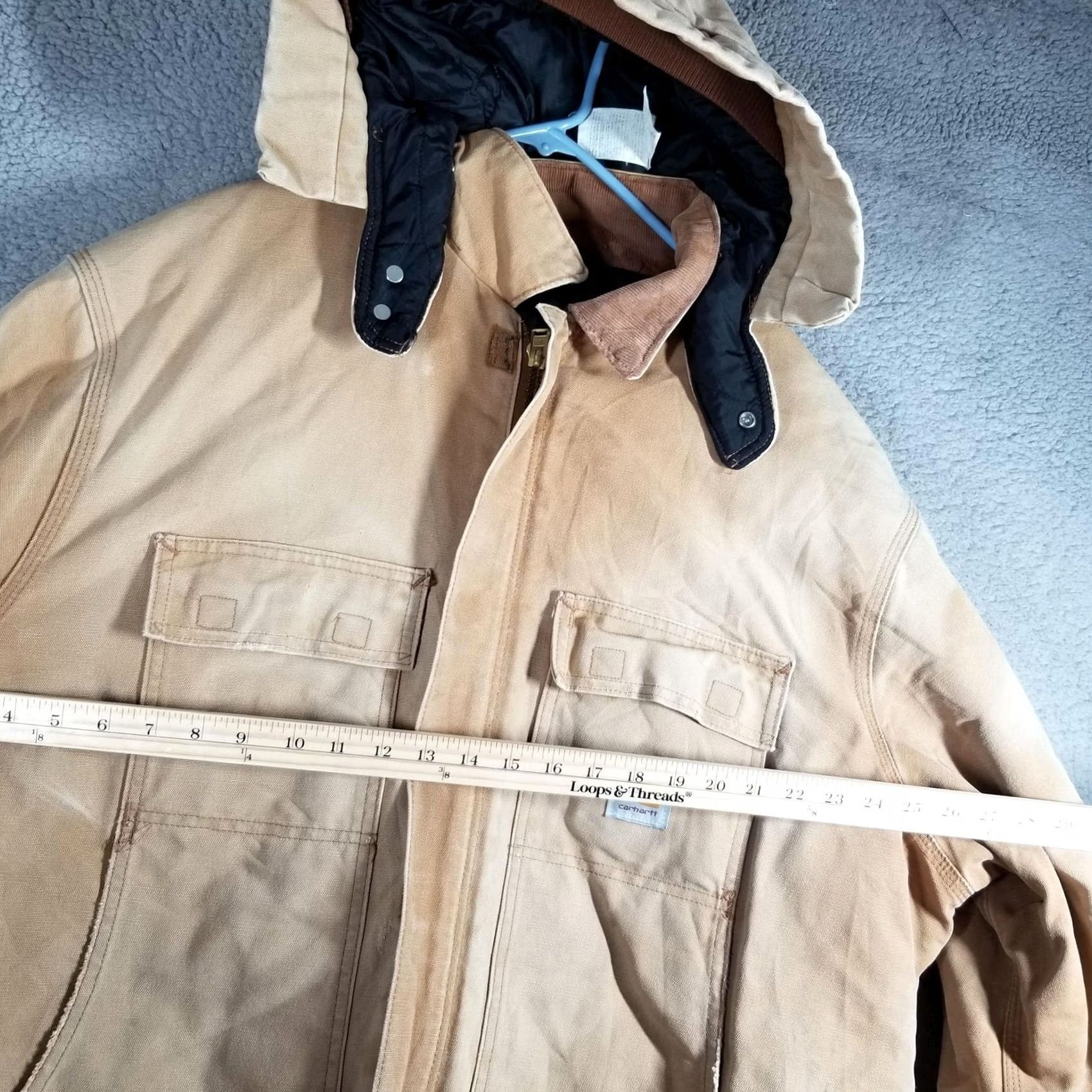 Carhartt VINTAGE Carhartt Artic Jacket C03 2XL Parka Coat Beige Front Zip Hooded Insulated Lined Winter Workwear Men Mes Size US XXL / EU 58 / 5 - 7 Thumbnail