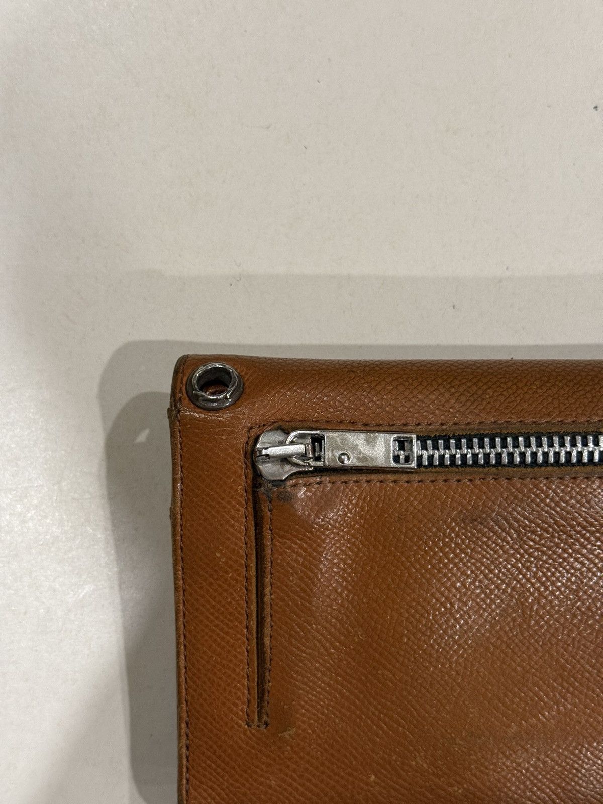 Chrome Hearts Chrome Hearts Wave Wallet Brown Leather Silver Cross Balls Size ONE SIZE - 6 Thumbnail