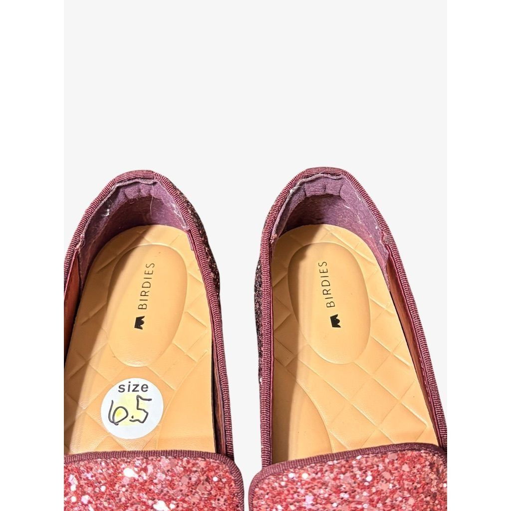 Other NEW Birdies Glitter Sneaker 6.5 Pink Burgundy Ombre Sparkle Size US 6.5 / IT 36.5 - 2 Thumbnail