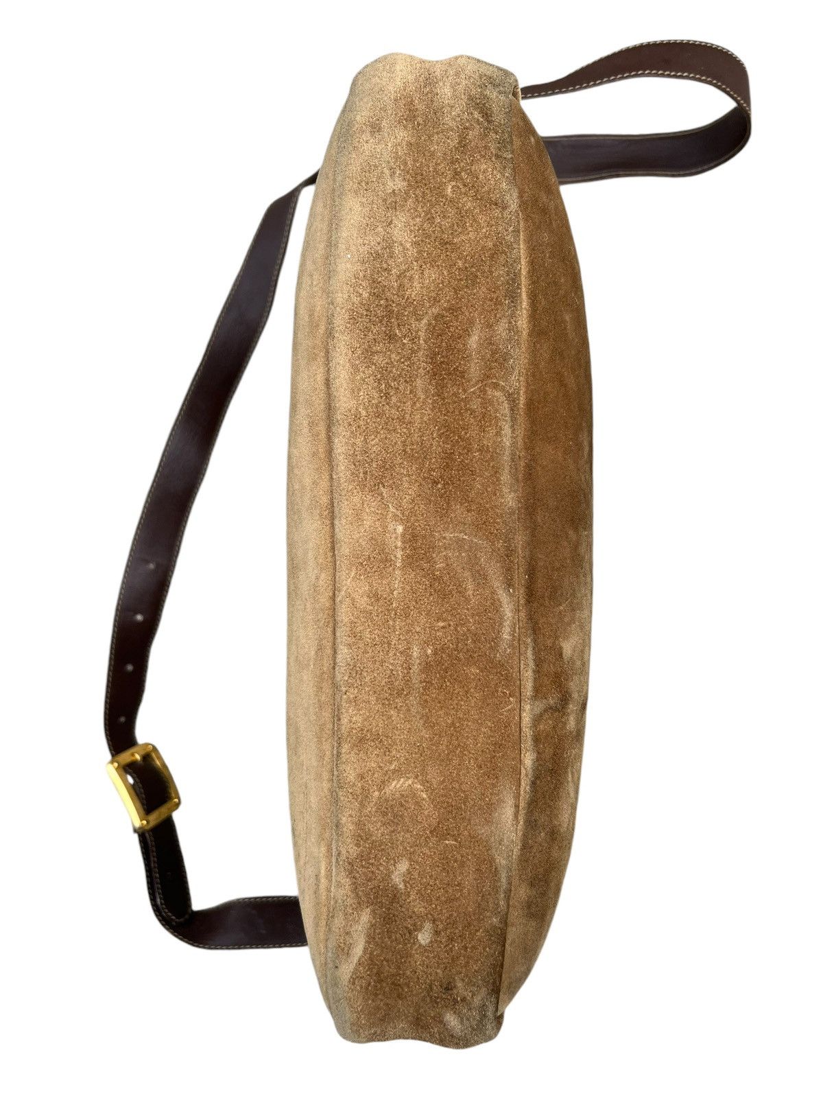 Leather Vintage 80s LOEWE Patina Distress Scratch Suede Leather Bag Size ONE SIZE - 19 Thumbnail