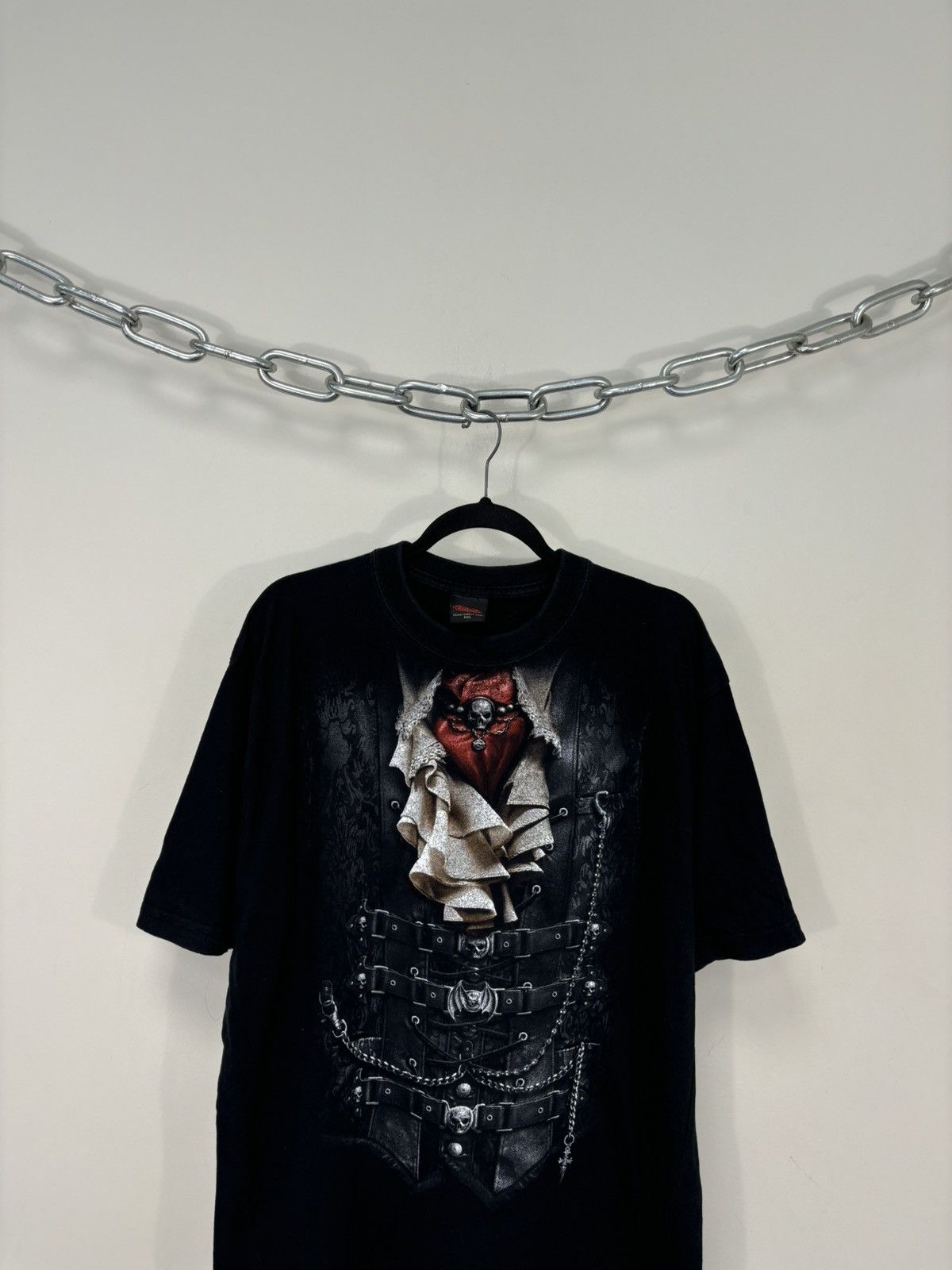 Band Tees Vintage Spiral Y2K Big Logo Death Goth Rock Black Tee Size US XXL / EU 58 / 5 - 3 Thumbnail