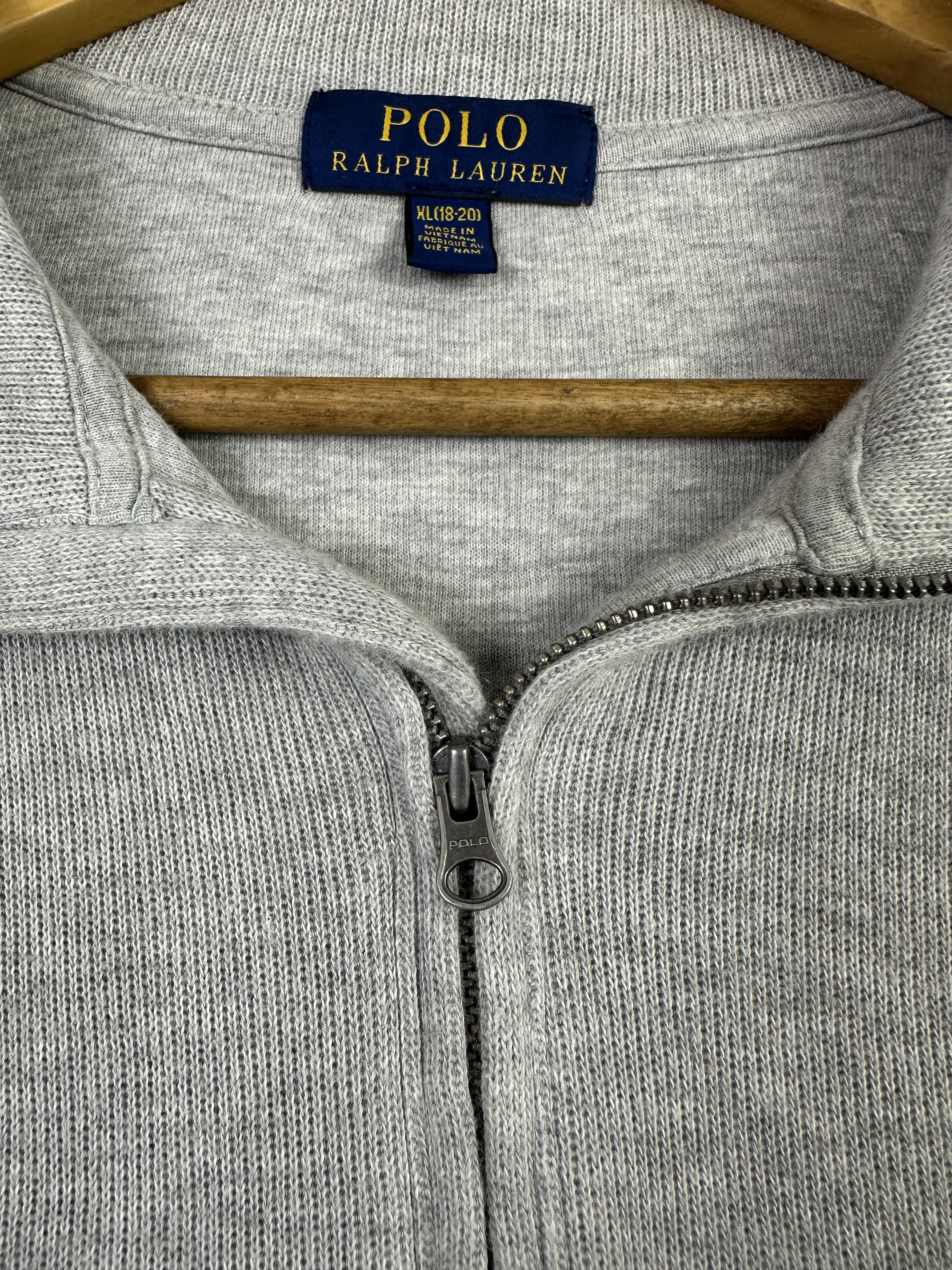 Polo Ralph Lauren Polo Ralph Lauren Grey Quarter-Zip Pullover BP006 Size US XL / EU 56 / 4 - 7 Thumbnail