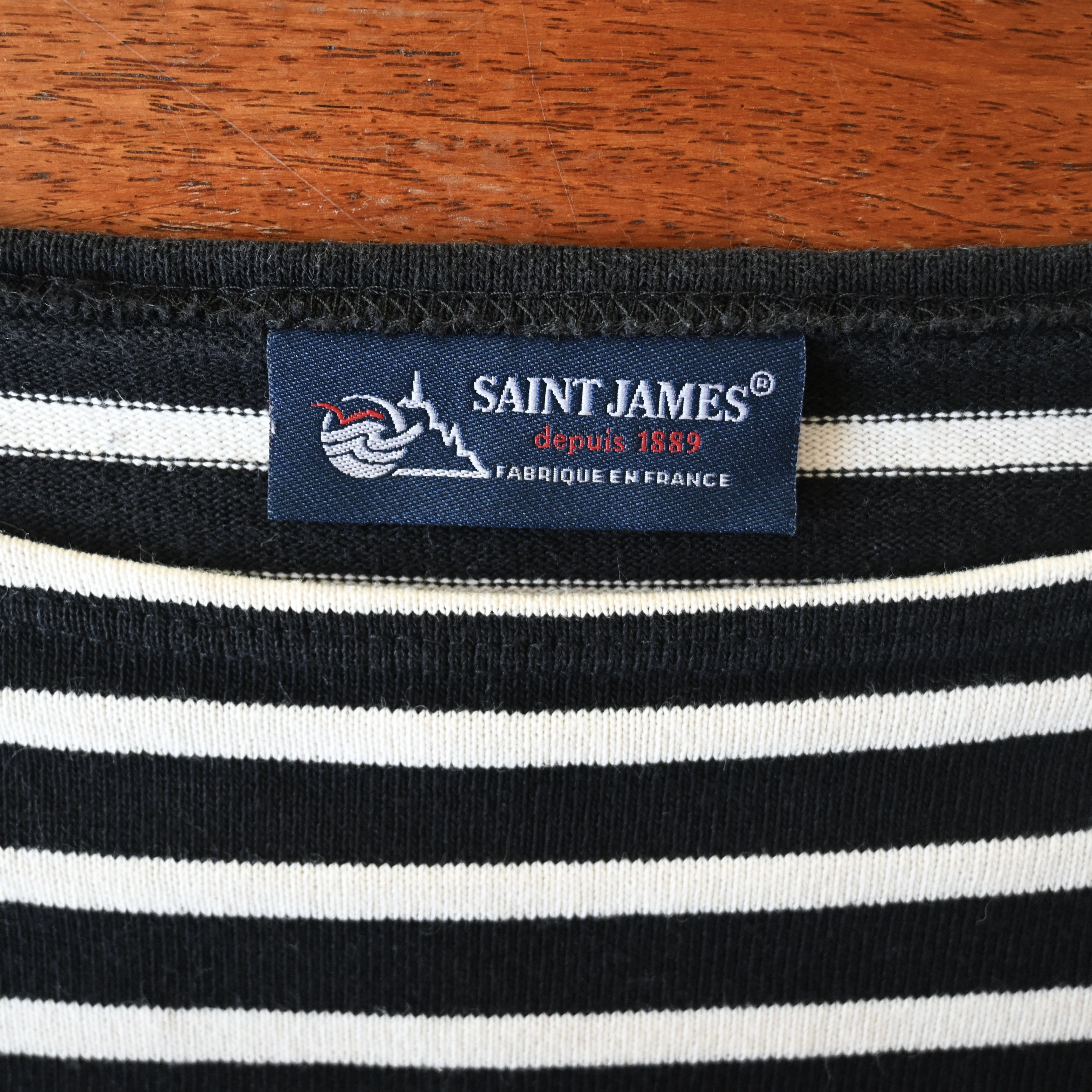 Saint James SAINT JAMES "OUESSON" heavyweight cotton breton shirt, 4/M Size US M / EU 48-50 / 2 - 8 Thumbnail