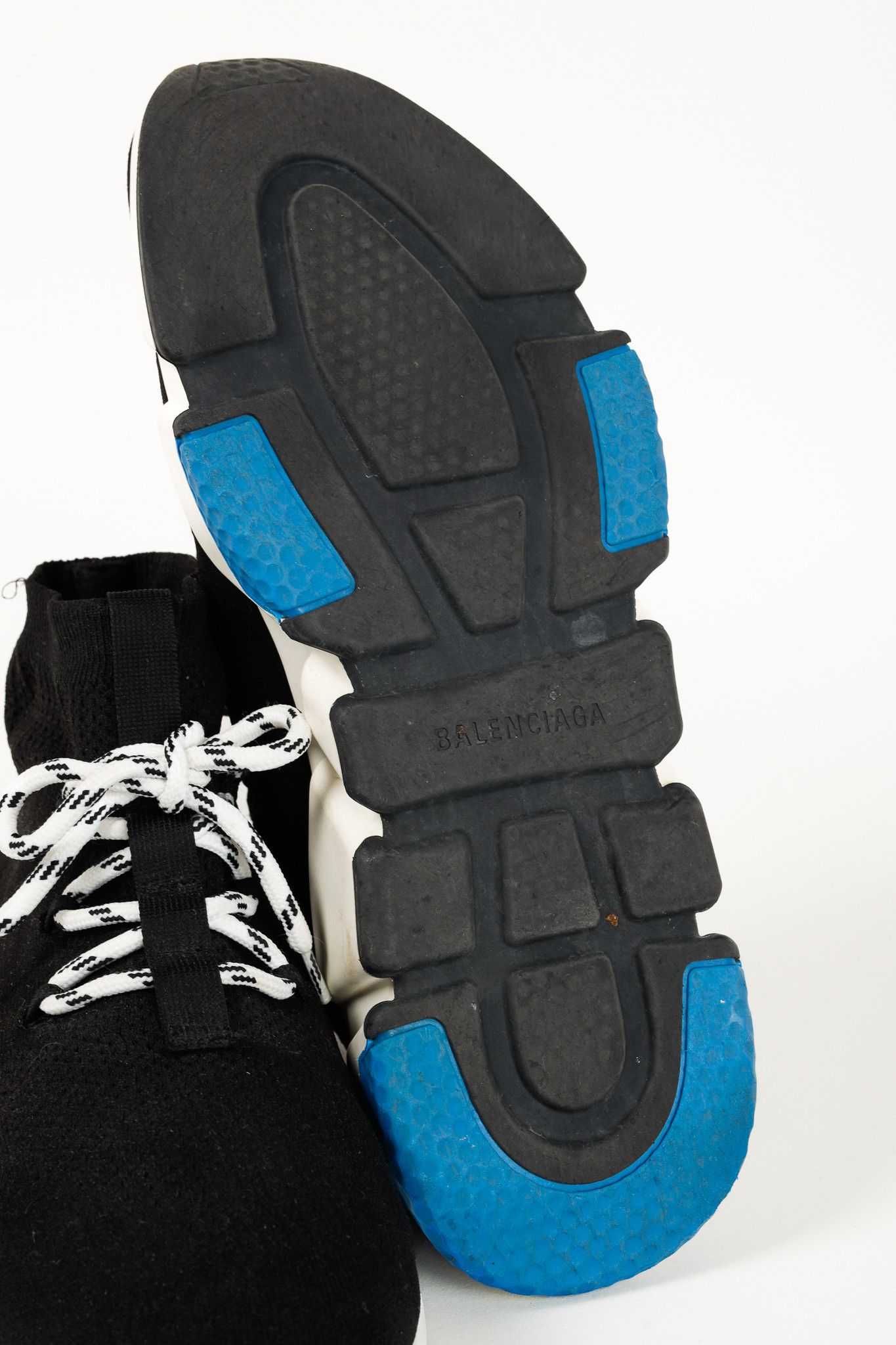 Balenciaga Balenciaga Speed Black Knit Lace-Up High-Top Sneakers Size US 10 / EU 43 - 5 Thumbnail