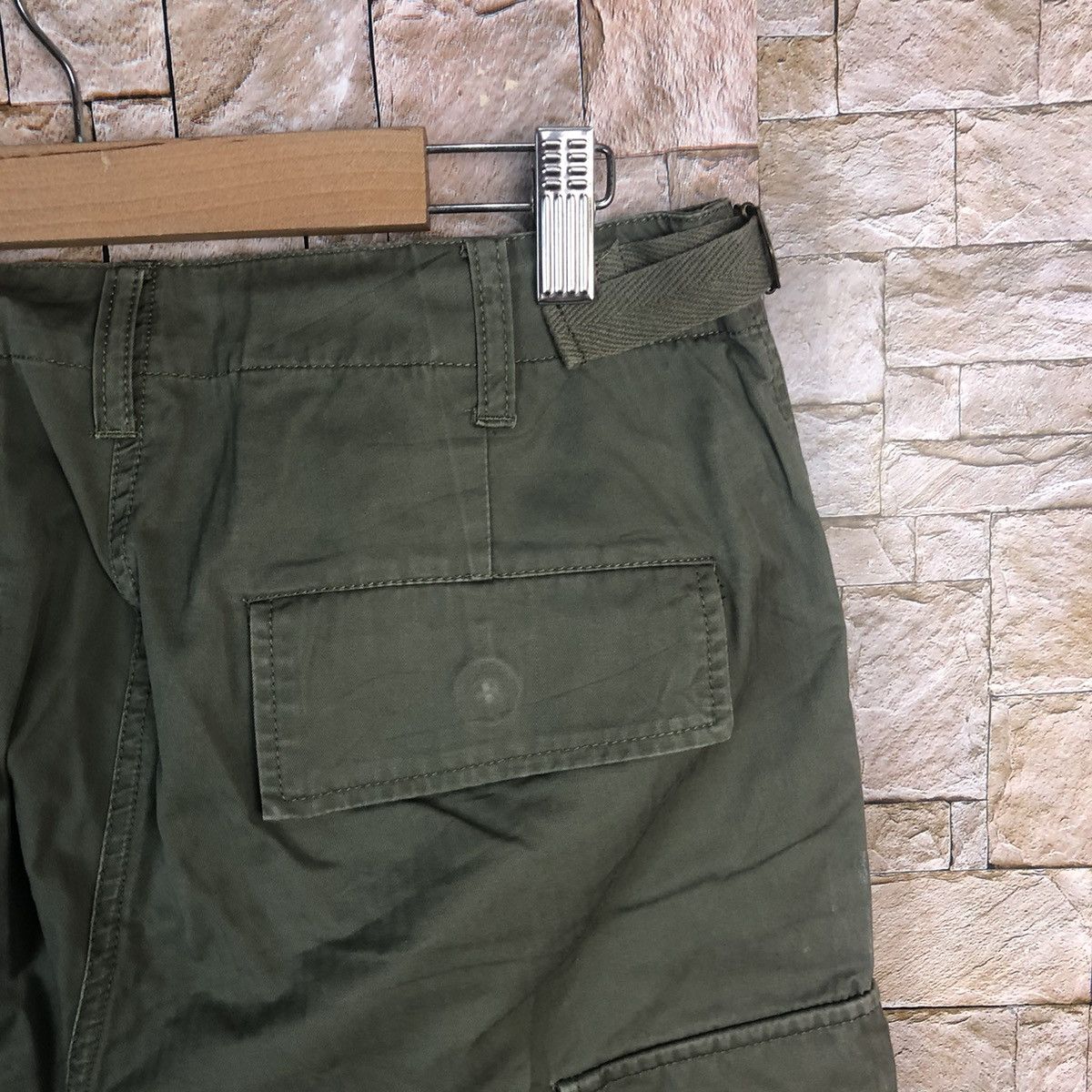 Japanese Brand Natural Beauty Basic Green Cargo Multipocket Pants #A49 Size US 28 / EU 44 - 17 Thumbnail
