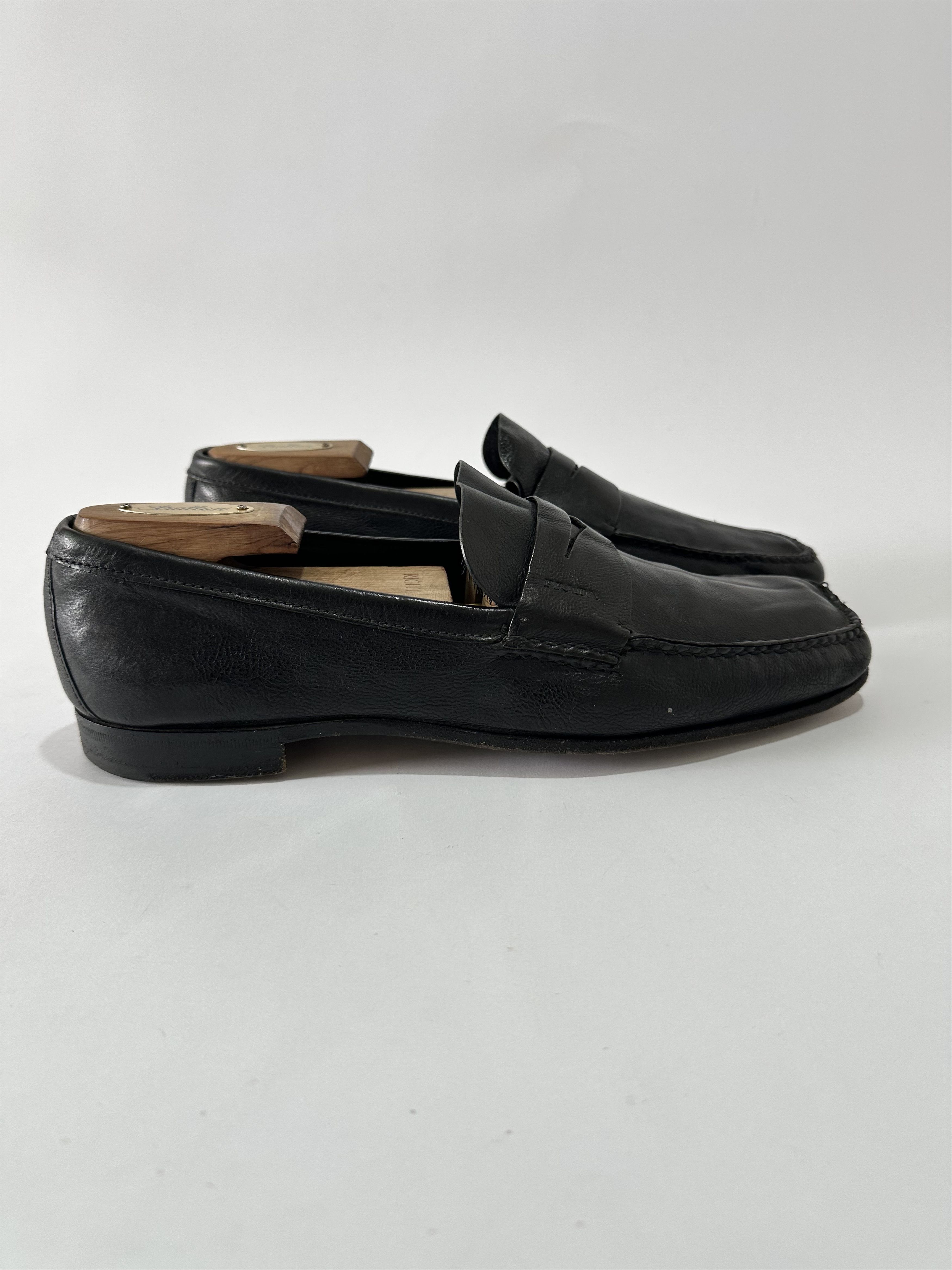 Prada Prada Black Leather Slip On Loafers Size 9 US Size US 9 / EU 42 - 3 Thumbnail