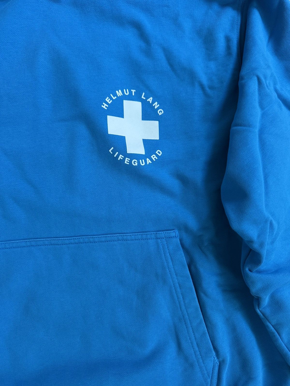 Helmut Lang Helmut Lang Knots Lifeguard Hoodie Blue Graphic Size US M / EU 48-50 / 2 - 3 Thumbnail