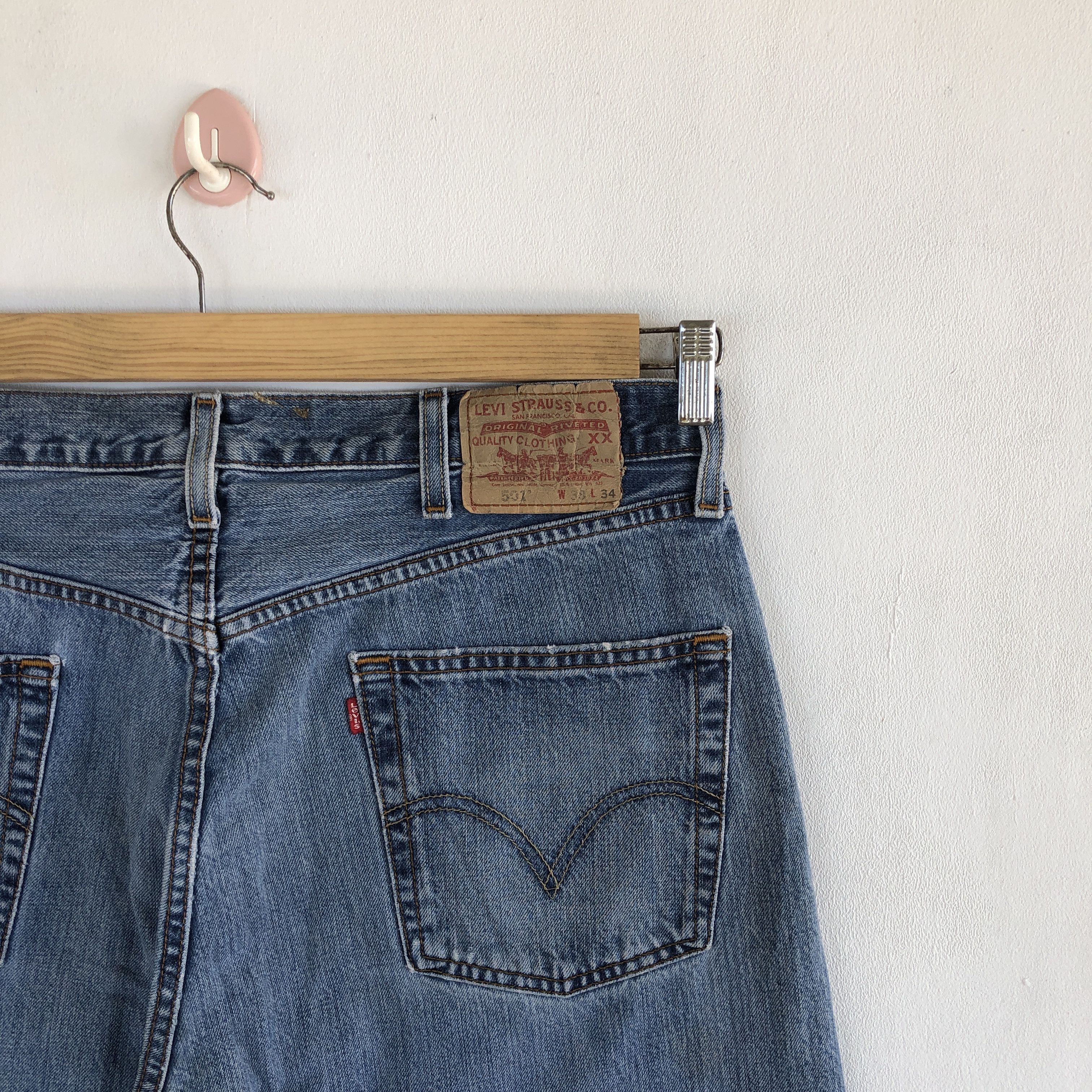 Levi's Vintage Levis 501 Sun Faded Jeans Levi's Light Wash Denim Size US 32 / EU 48 - 5 Thumbnail