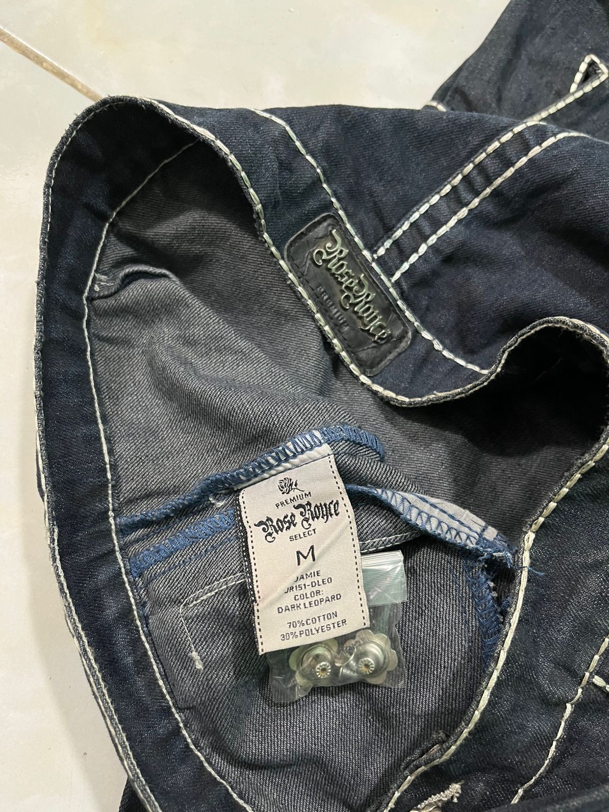 Japanese Brand Rose Royce Cross Logo Trucker Jeans Size M / US 6-8 / IT 42-44 - 6 Thumbnail