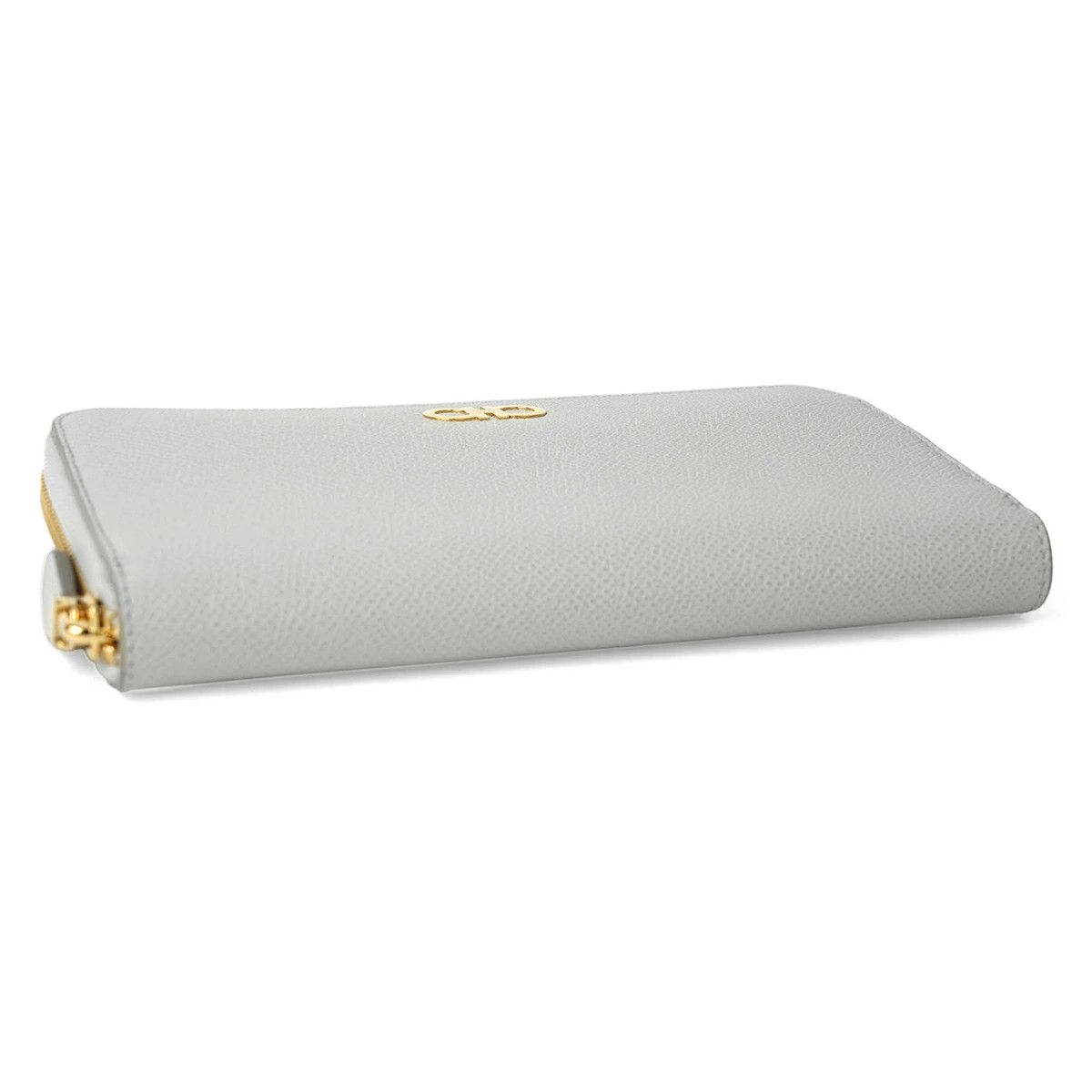 Salvatore Ferragamo o1s1rm0924 Size: OS / Calf Zip Around Wallet in Grey Size ONE SIZE - 3 Thumbnail