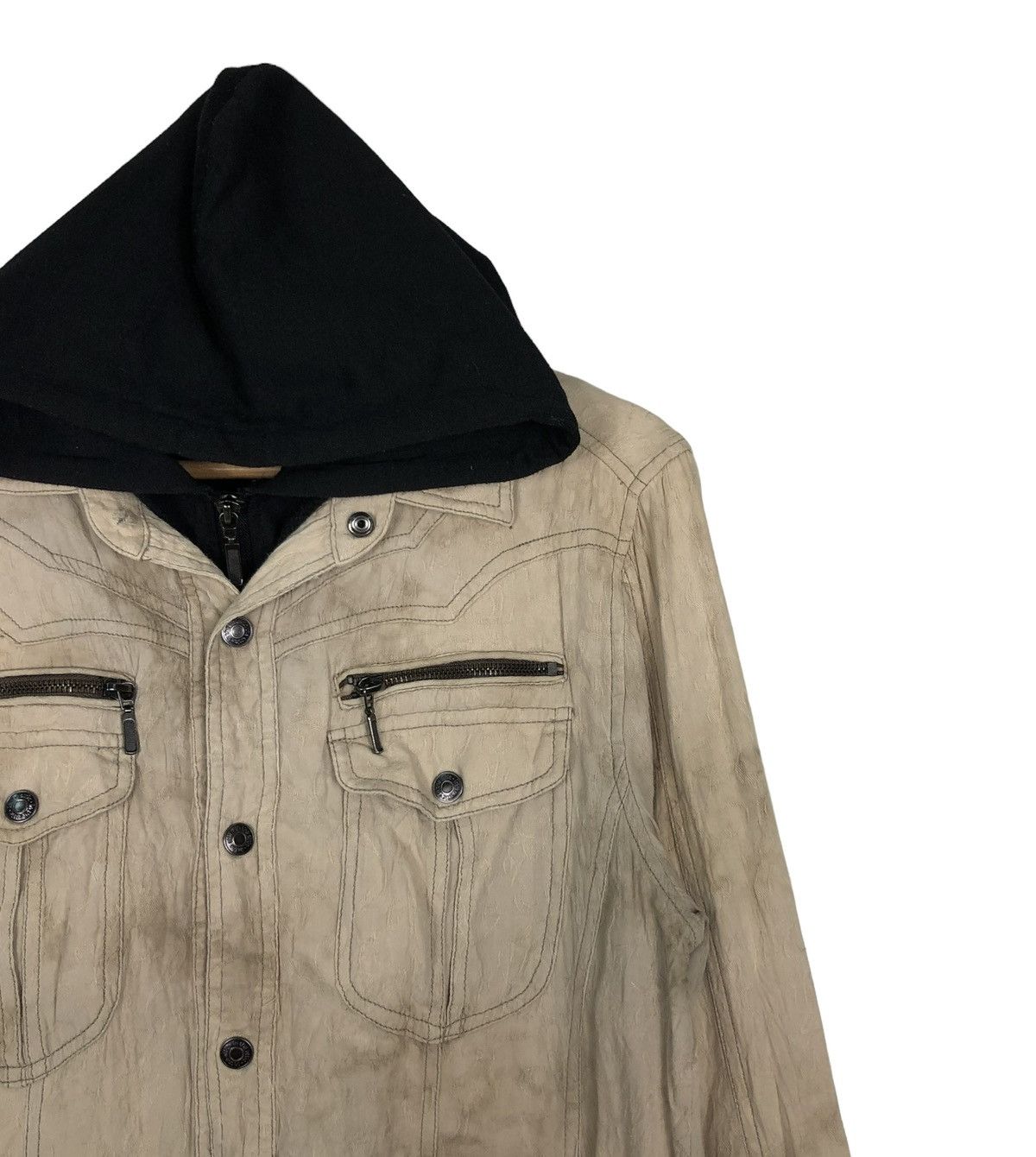 Hysteric Glamour 🔥VINTAGE BIKER JACKET IN THE ATTIC JAPAN PUNK STYLE HOODIE Size US L / EU 52-54 / 3 - 6 Thumbnail