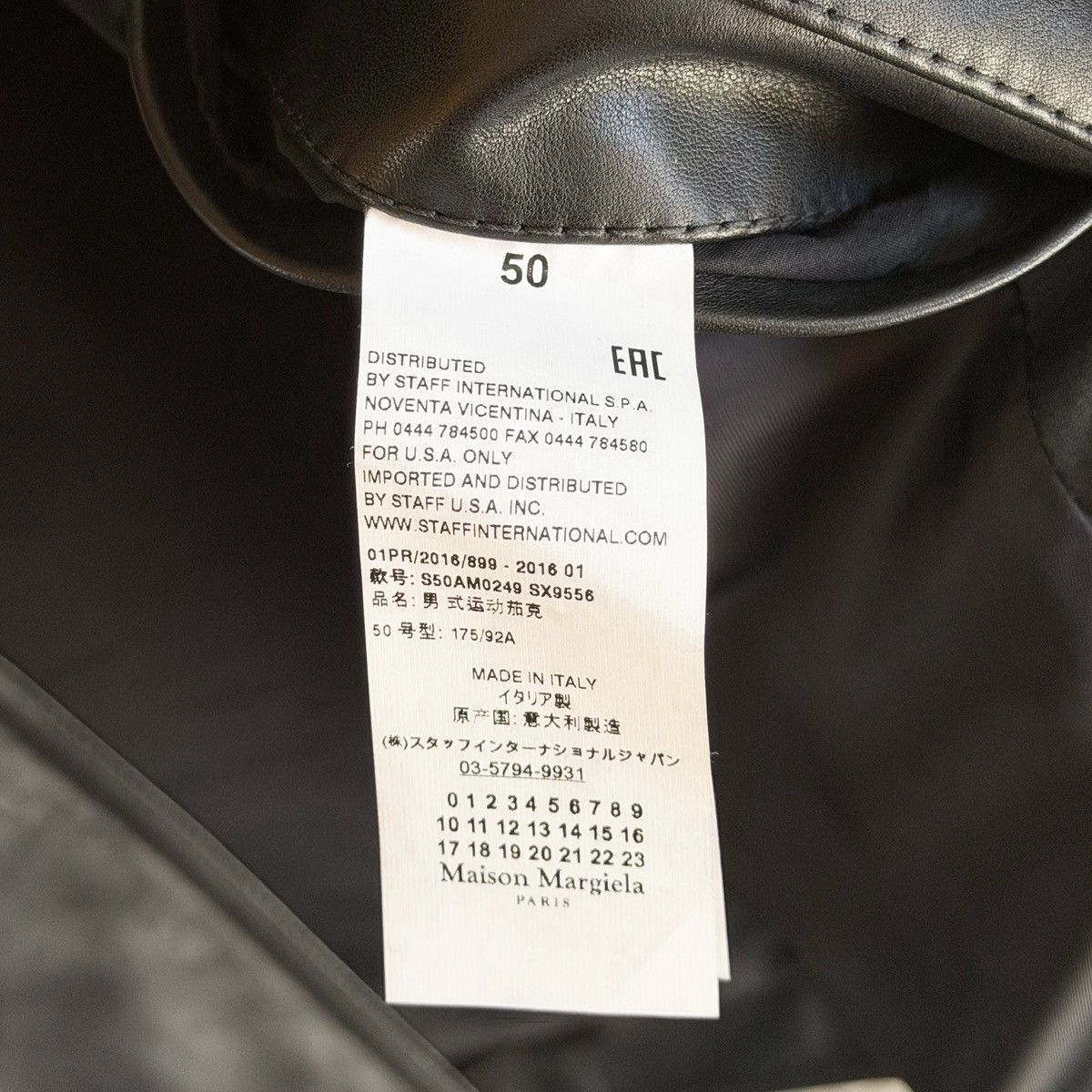 Maison Margiela Maison Margiela SS16 Matte Black Calf Leather Biker Jacket Size US L / EU 52-54 / 3 - 9 Thumbnail