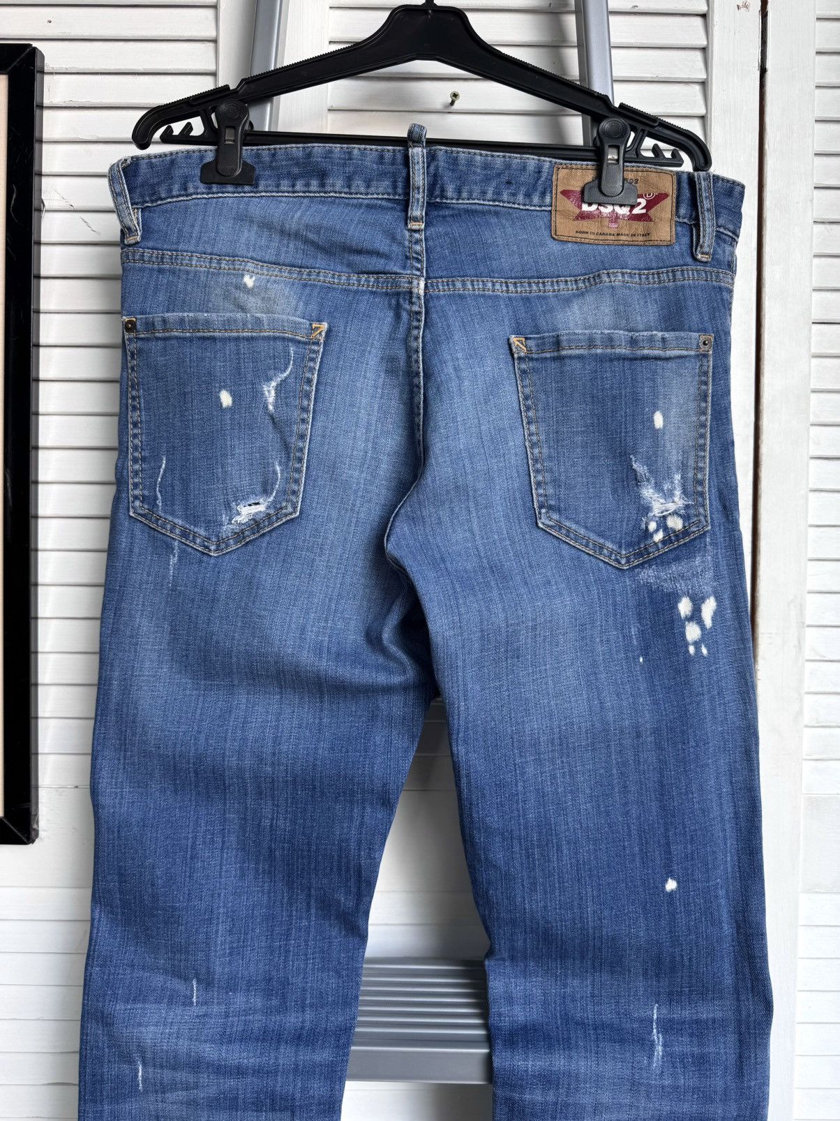 Dsquared2 Dsquared2 Cool Guy Jeans Painted Distressed Denim Size US 34 / EU 50 - 14 Thumbnail