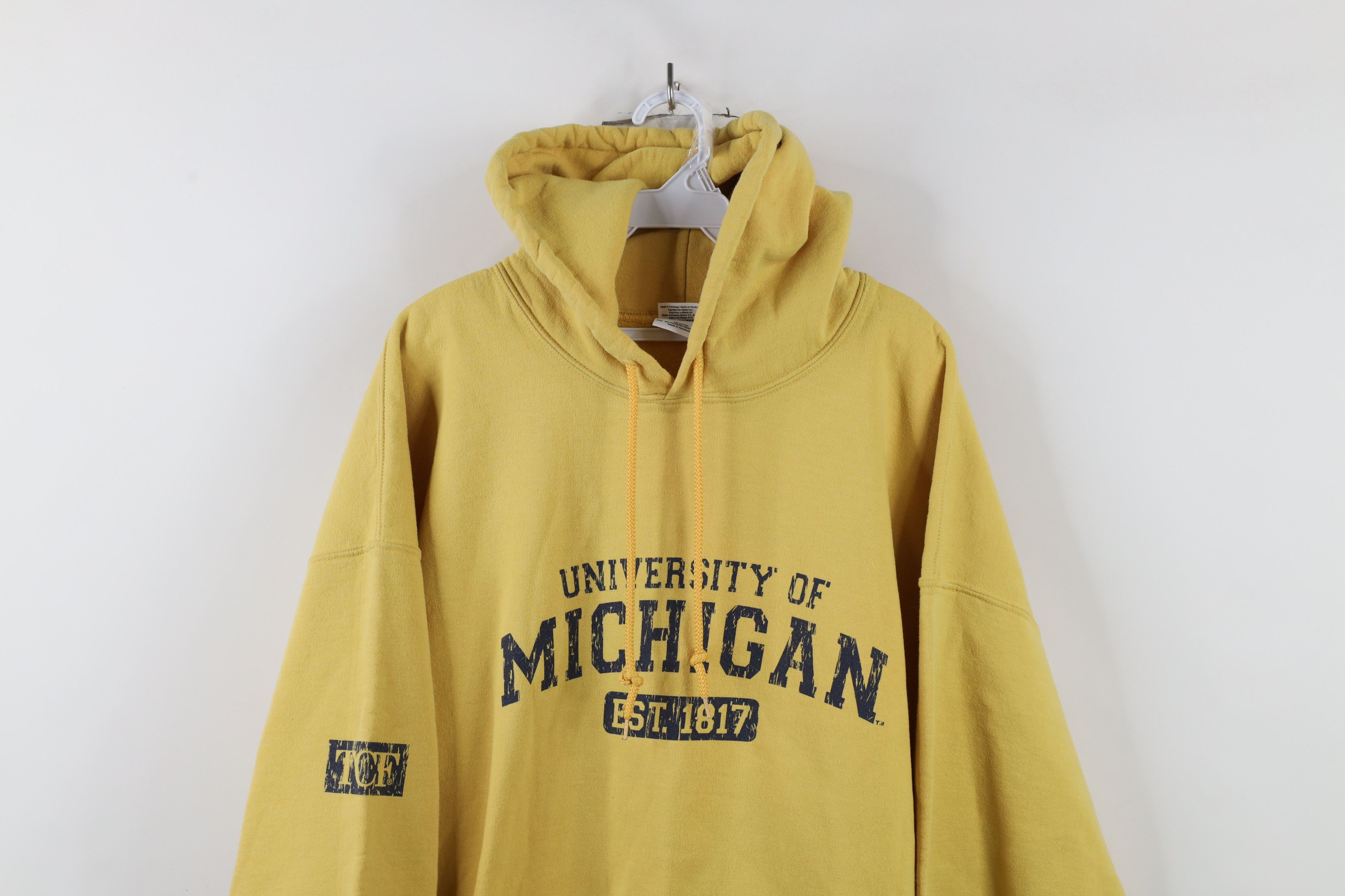 Vintage Vintage University of Michigan Hoodie Sweatshirt Yellow Size US XXL / EU 58 / 5 - 2 Thumbnail