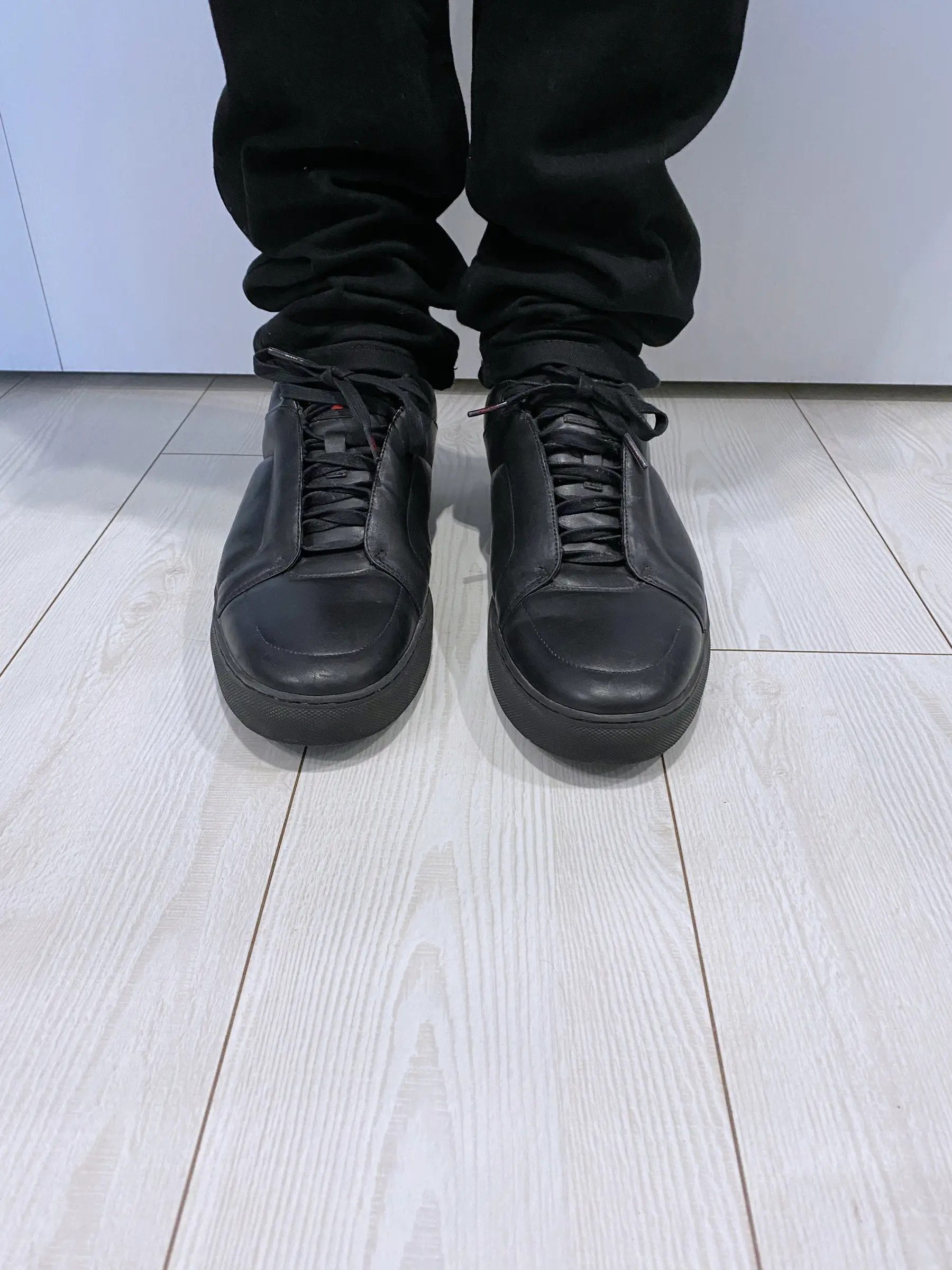 Hugo Boss Hugo Boss leather sneakers sneakers size UK 12.5 Size US 12.5 / EU 45-46 - 6 Thumbnail