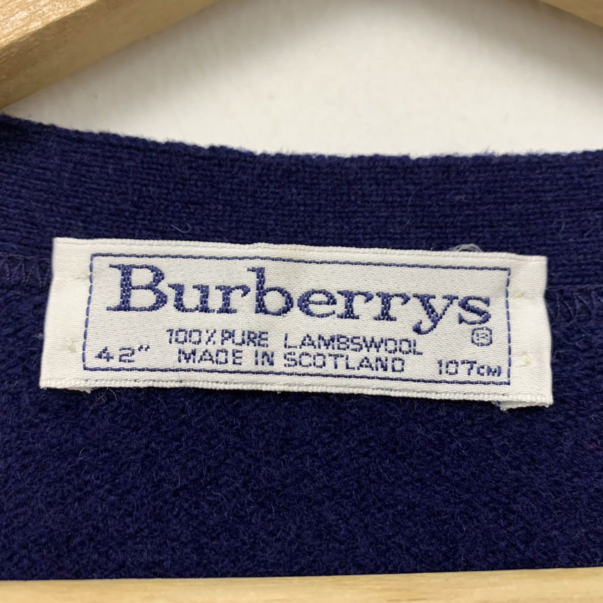 Burberry Vintage Burberrys Lambswool Cardigan Sweater Size US M / EU 48-50 / 2 - 6 Thumbnail