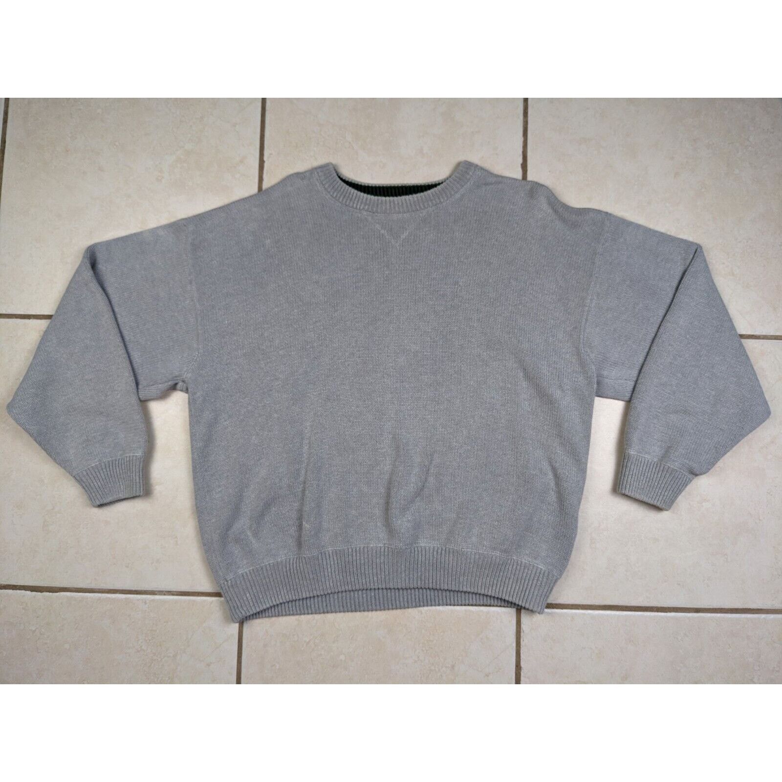 Eddie Bauer Vtg Eddie Bauer Sweater Men XL Gray Crew Neck Heavy Cotton Size US XL / EU 56 / 4 - 1 Thumbnail