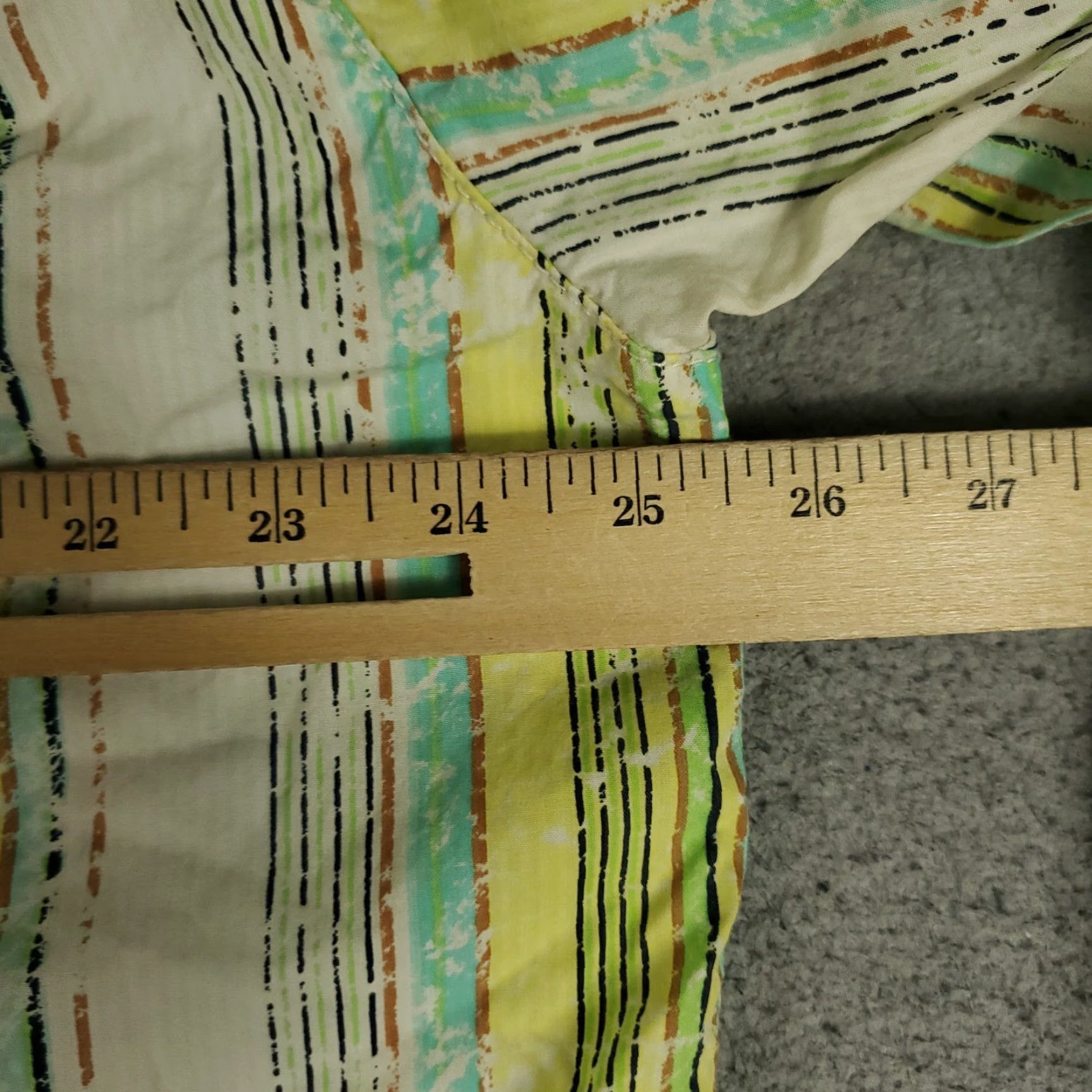 Tommy Bahama Tommy Bahama Shirt Mens XL Yellow Blue Striped Cotton Button-Up Long Sleeve Size US XL / EU 56 / 4 - 5 Thumbnail