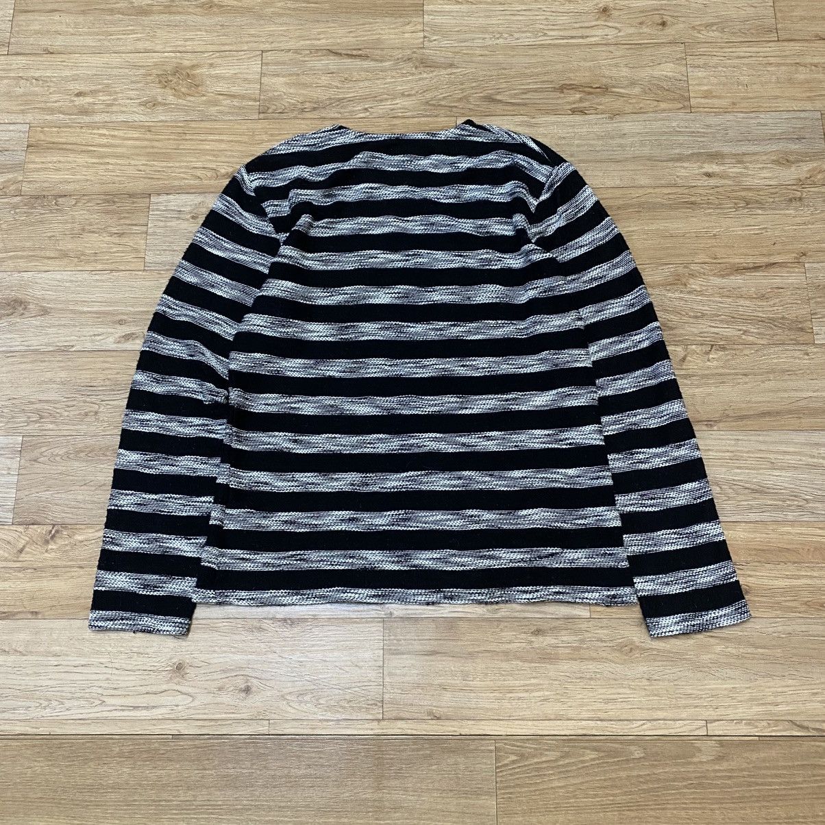 Japanese Brand 2000s In The Attic Homme Crut Cobain Style Stripe Knit LS Size US L / EU 52-54 / 3 - 2 Thumbnail