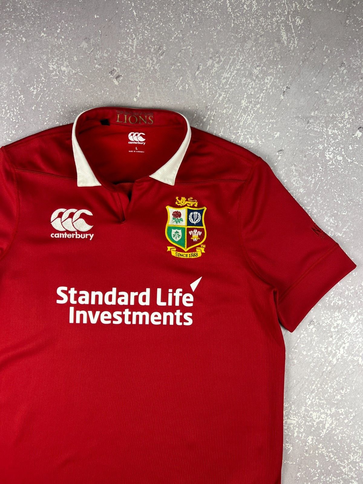 Canterbury of New Zealand 2017 Canterbury British Irish Lions Pro Home Rugby Jersey Size US L / EU 52-54 / 3 - 2 Thumbnail