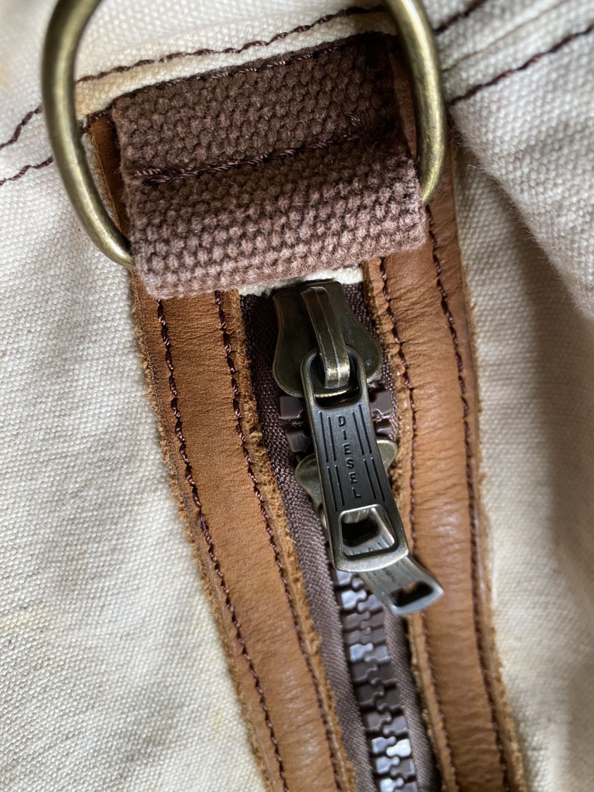Diesel Vintage Used Diesel Punk Canvas Duffle Bag Size ONE SIZE - 4 Thumbnail