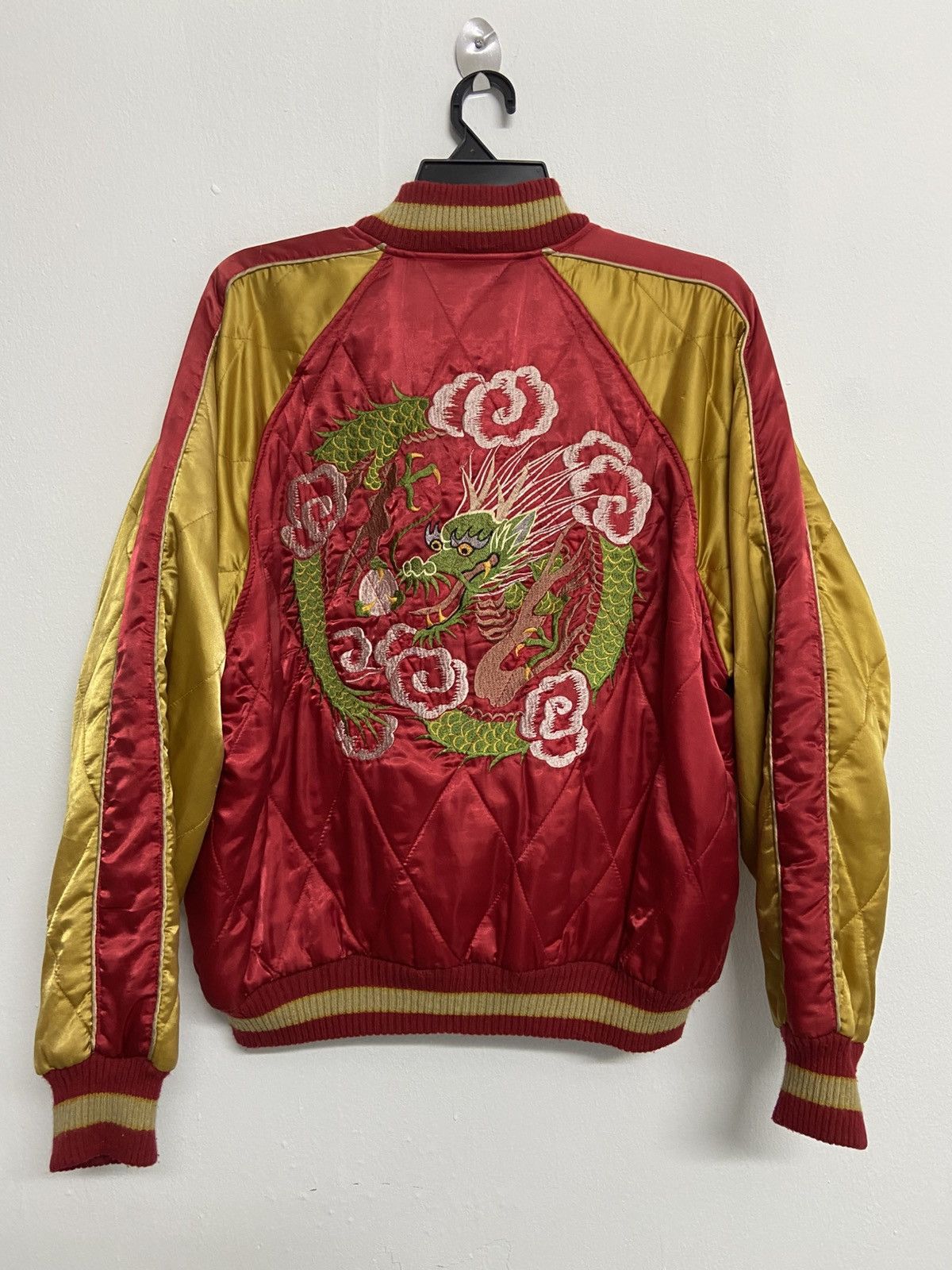 Japanese Brand Vintage Houston Sukajan Dragon Jacket Size US L / EU 52-54 / 3 - 1 Thumbnail