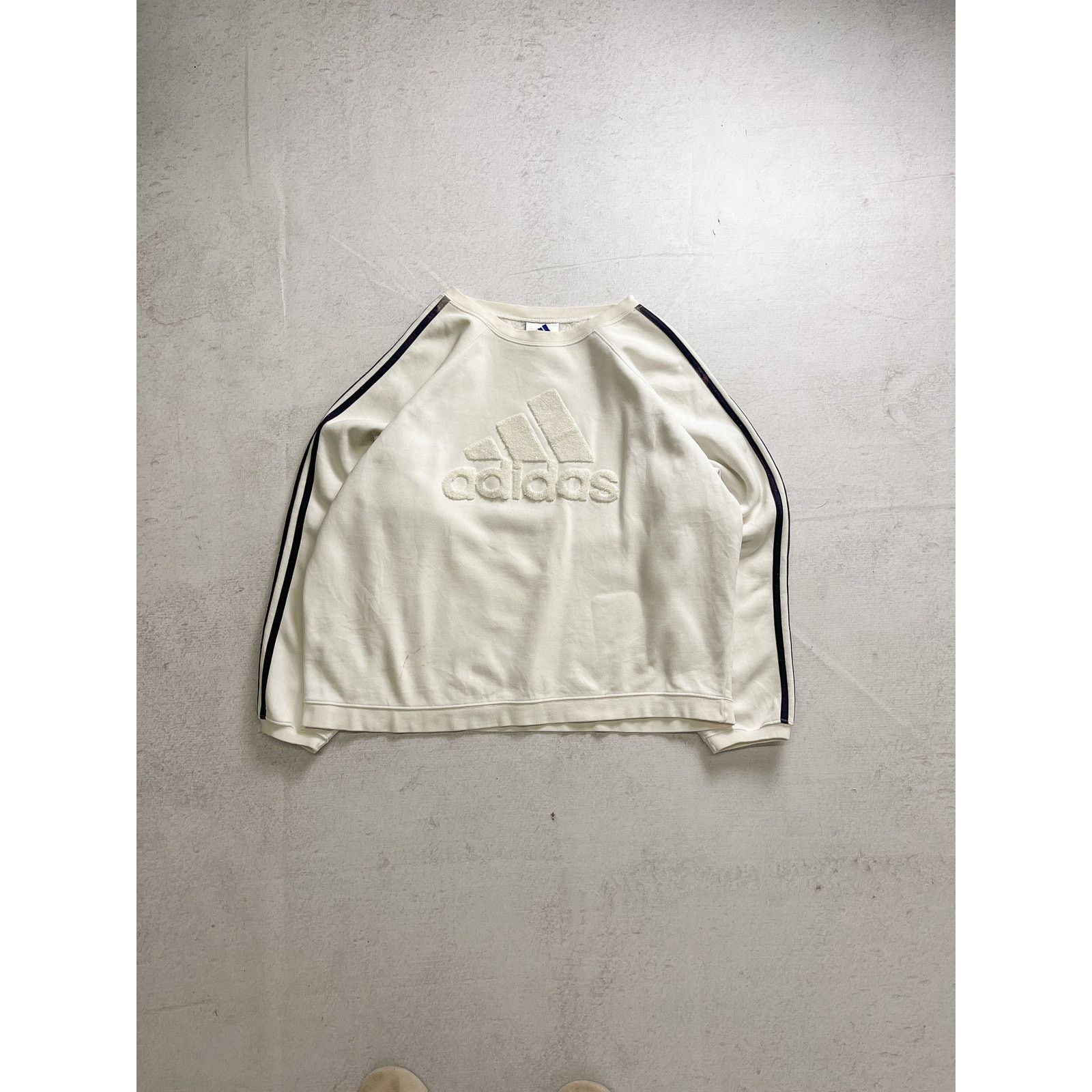 Adidas Vintage 90s Adidas White Regular Sweatshirt - Women's XL Size XL / US 12-14 / IT 48-50 - 1 Thumbnail
