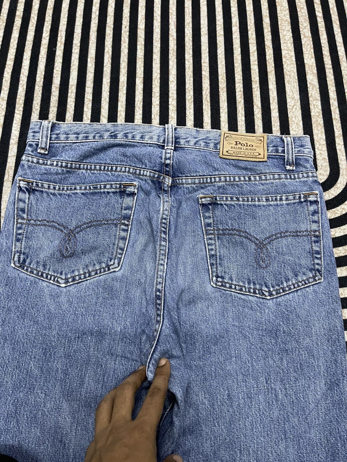 Polo Ralph Lauren 90s POLO RALPH LAUREN BAGGY JEANS MADE IN USA Size US 30 / EU 46 - 15 Thumbnail