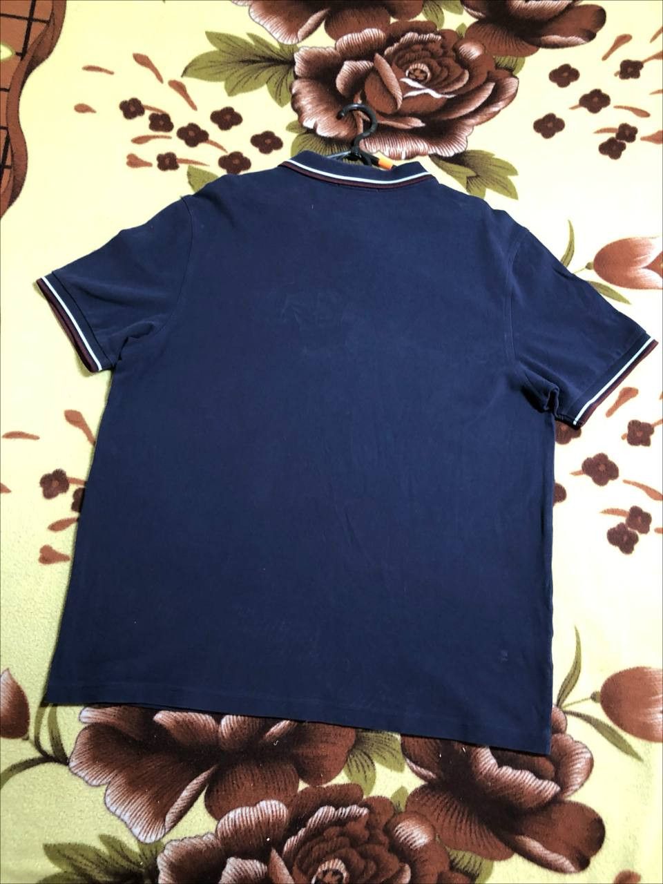 Fred Perry Fred Perry Men’s Polo Shirt Embroidered Logo Navy Striped Size US XXL / EU 58 / 5 - 17 Thumbnail