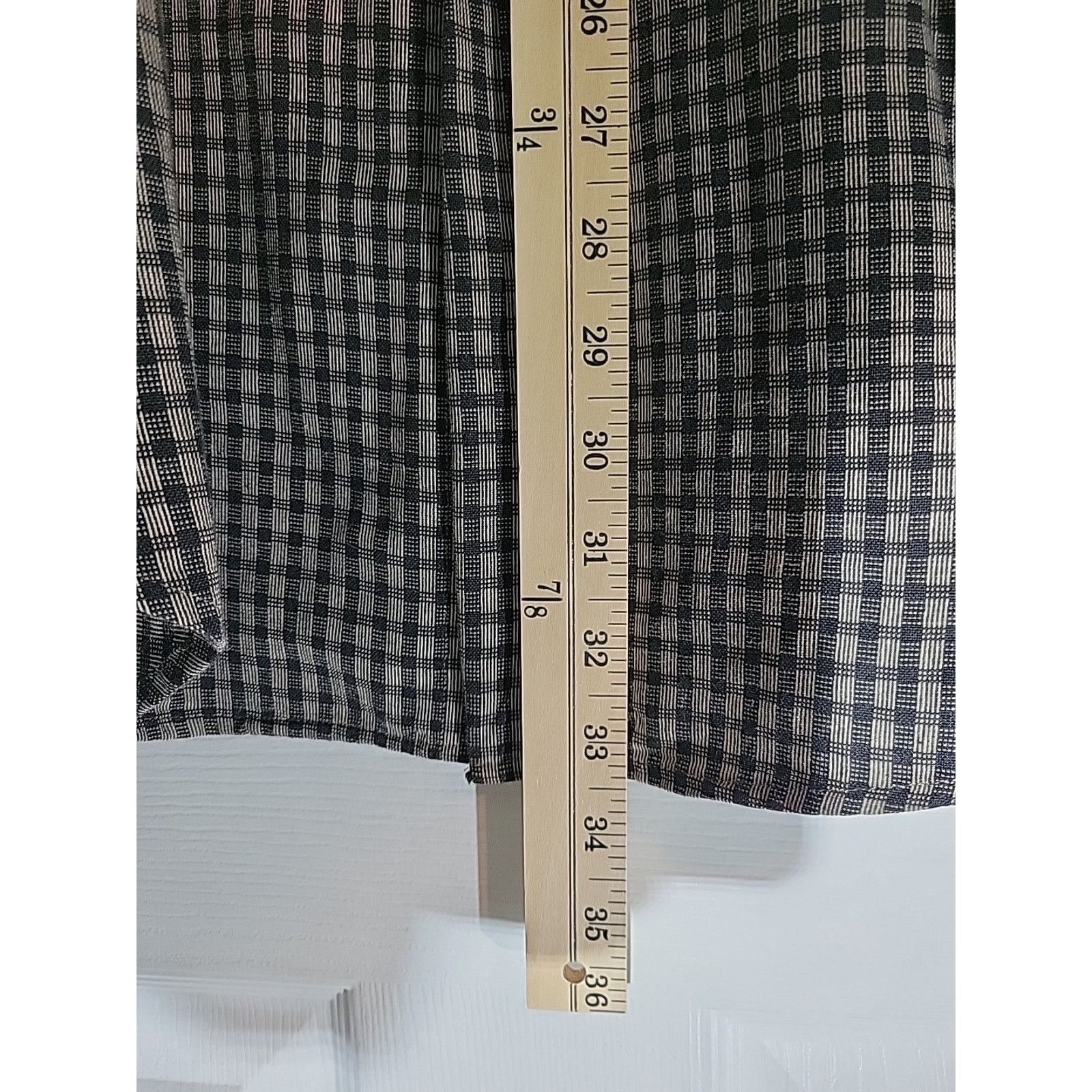 Brandini BRANDINI le collezioni Black Plaid Cotton LG Dress Shirt Size US L / EU 52-54 / 3 - 7 Thumbnail