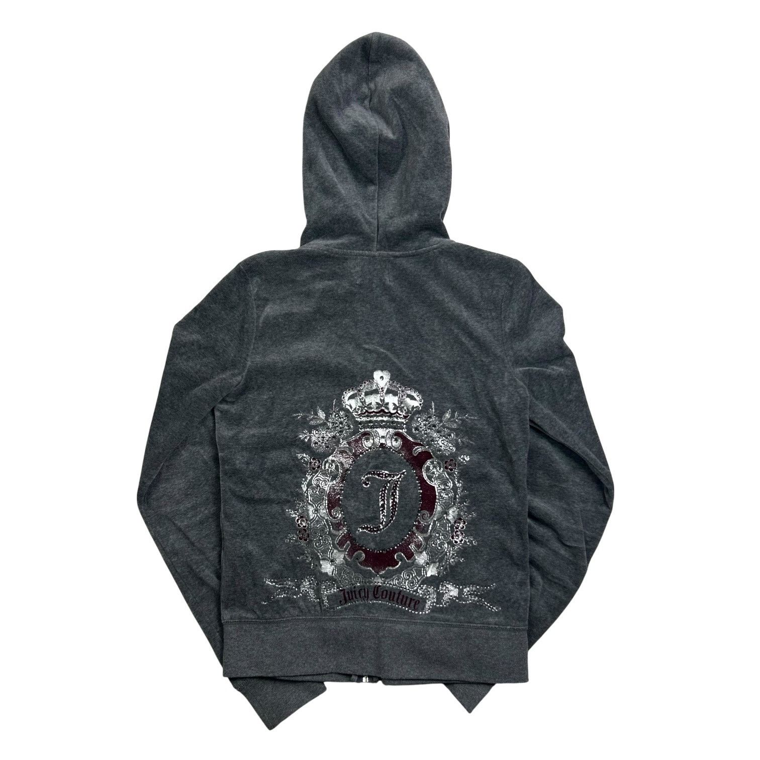 Juicy Couture Juicy Couture Rhinestone Encrusted Velour Robertson Hoodie Size S / US 4 / IT 40 - 2 Thumbnail