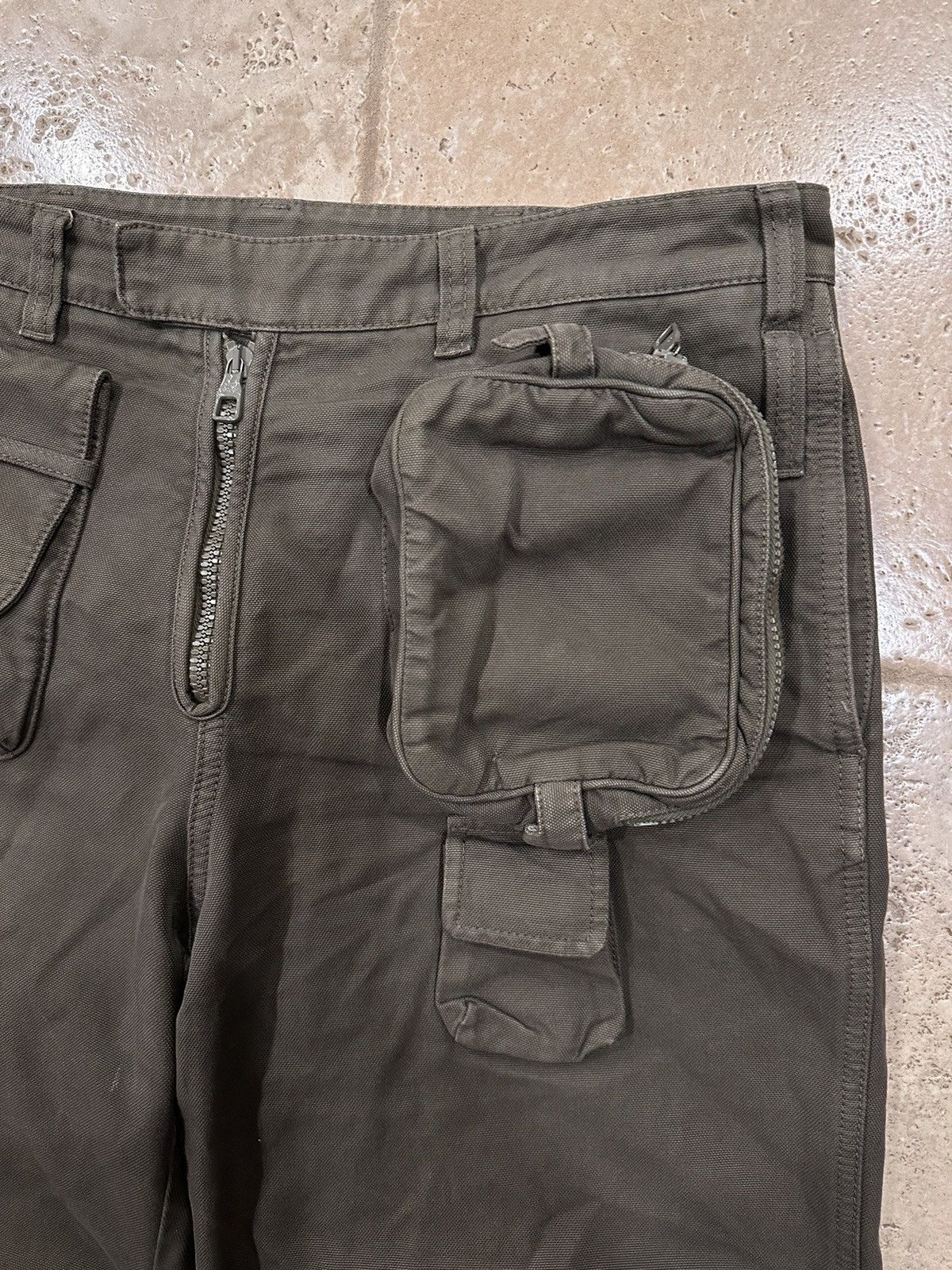 Louis Vuitton Louis Vuitton x Virgil 3D Technical Olive Green Cargo Pants Size US 34 / EU 50 - 5 Thumbnail