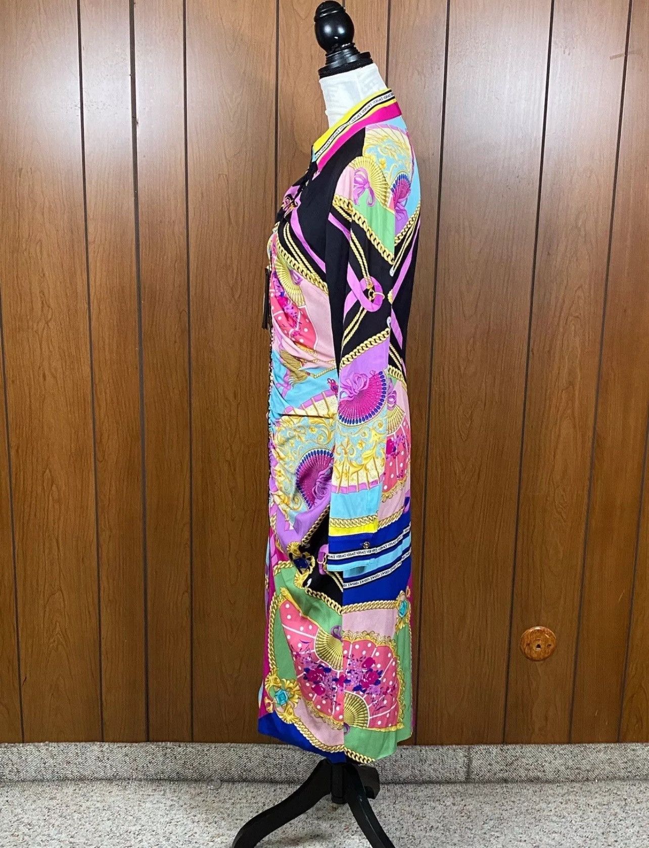 Versace Versace Ventagli Midi Shirt Dress size 48/us size 12 Size XL / US 12-14 / IT 48-50 - 9 Thumbnail