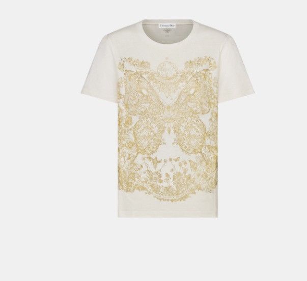 o1w1db10225 413T09 T-Shirt in White & Gold