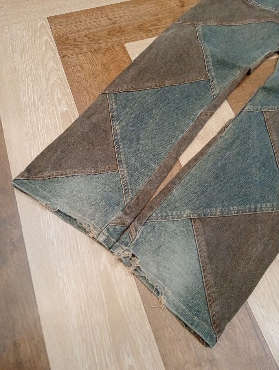 Japanese Brand JAPANESE MODERN LOVERS PATCHWORK STRETCH JEANS Size US 34 / EU 50 - 7 Thumbnail