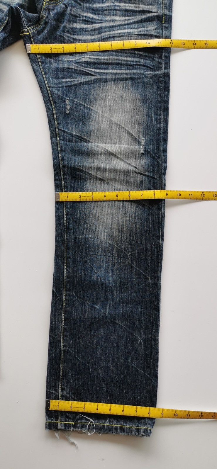 Japanese Brand Square Dark Distressed Jeans Size US 34 / EU 50 - 15 Thumbnail
