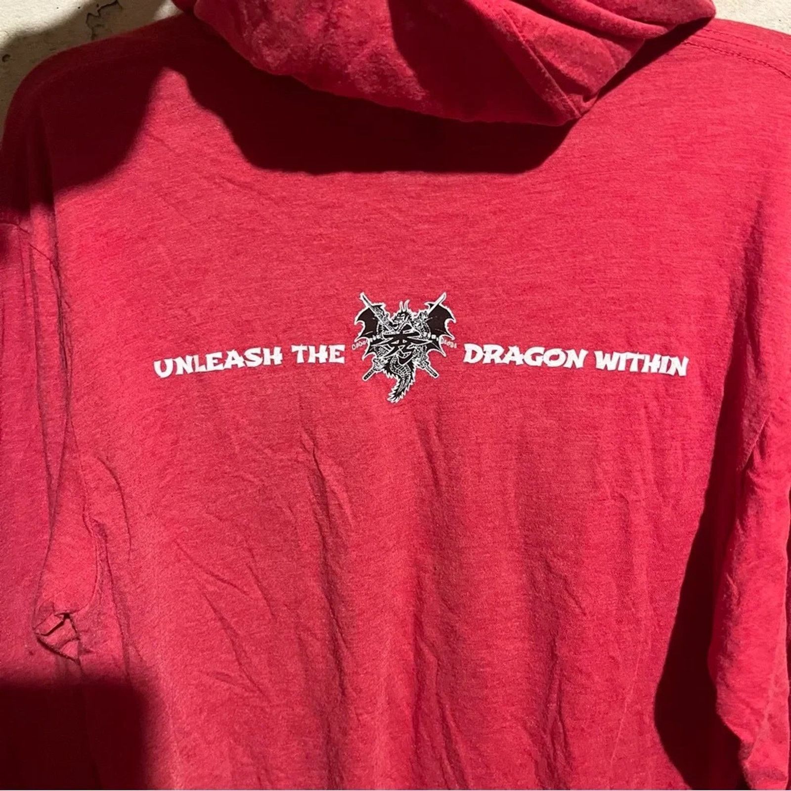 Other HIDETADA YAMAGISHI Red Hooded Long Sleeve Shirt Sz M Dragon Size US M / EU 48-50 / 2 - 5 Thumbnail
