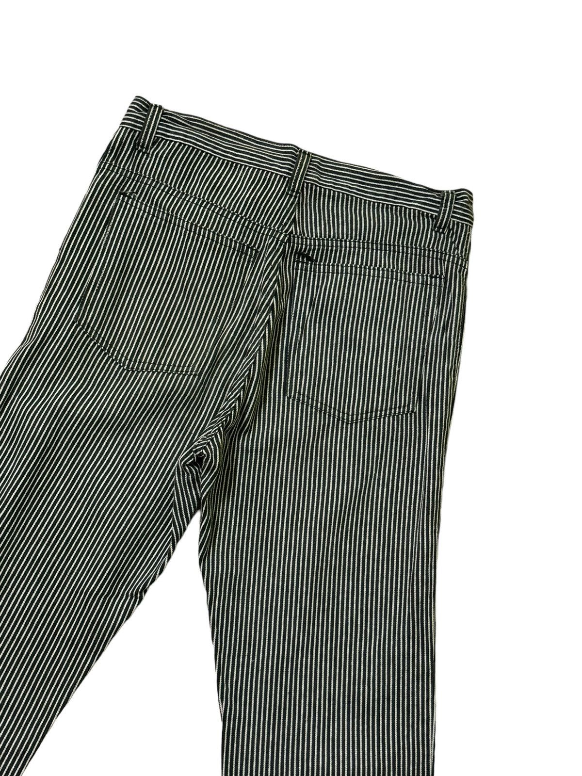 If Six Was Nine × Japanese Brand × Tornado Mart Flare Jeans Striped Design Faded Bootcut Denim Size US 27 - 10 Thumbnail