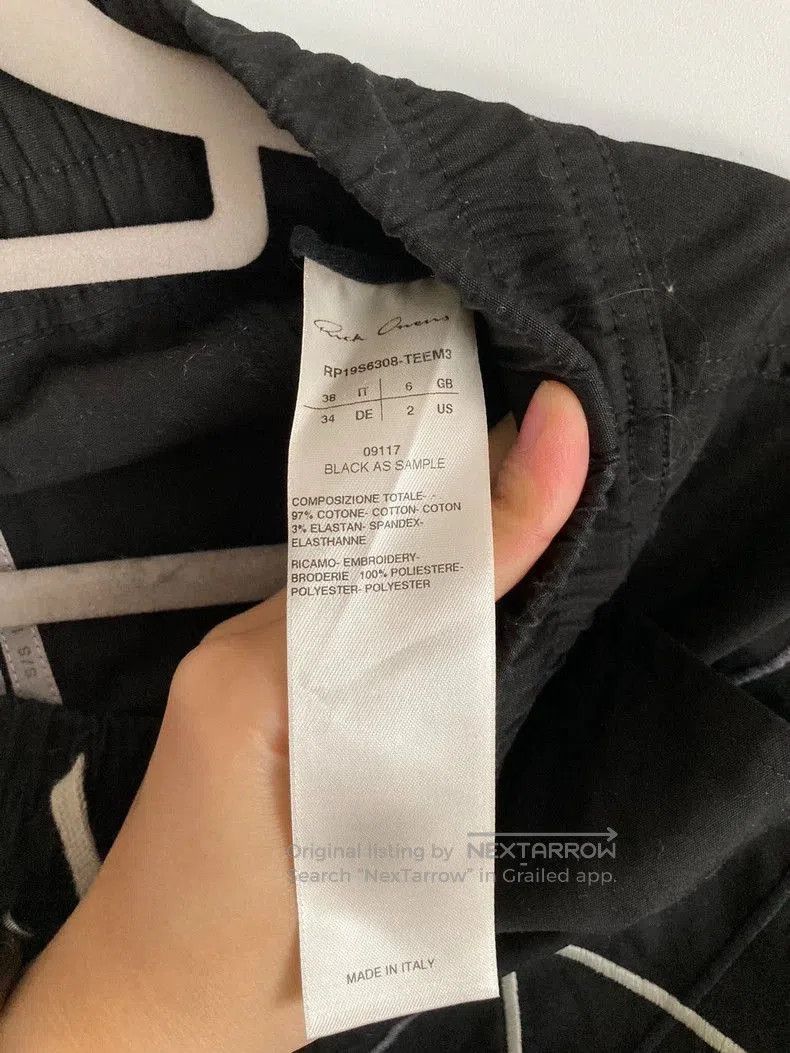 Rick Owens Rick Owens Geometric Stitch Black Drop-Crotch Pants. Size US 36 / EU 52 - 4 Thumbnail